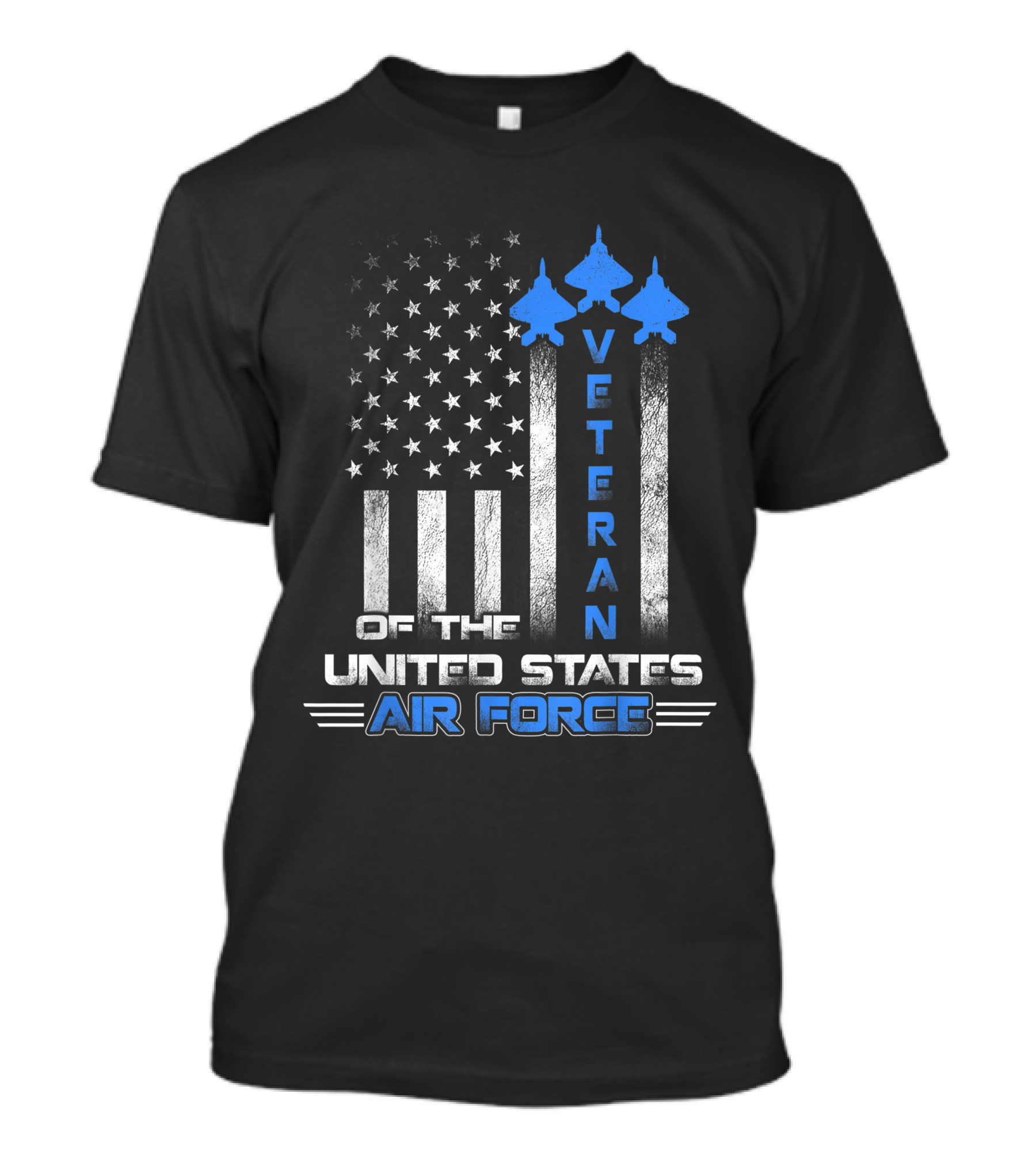 Veteran United States Air Force USAF Flag And Jets T-Shirt