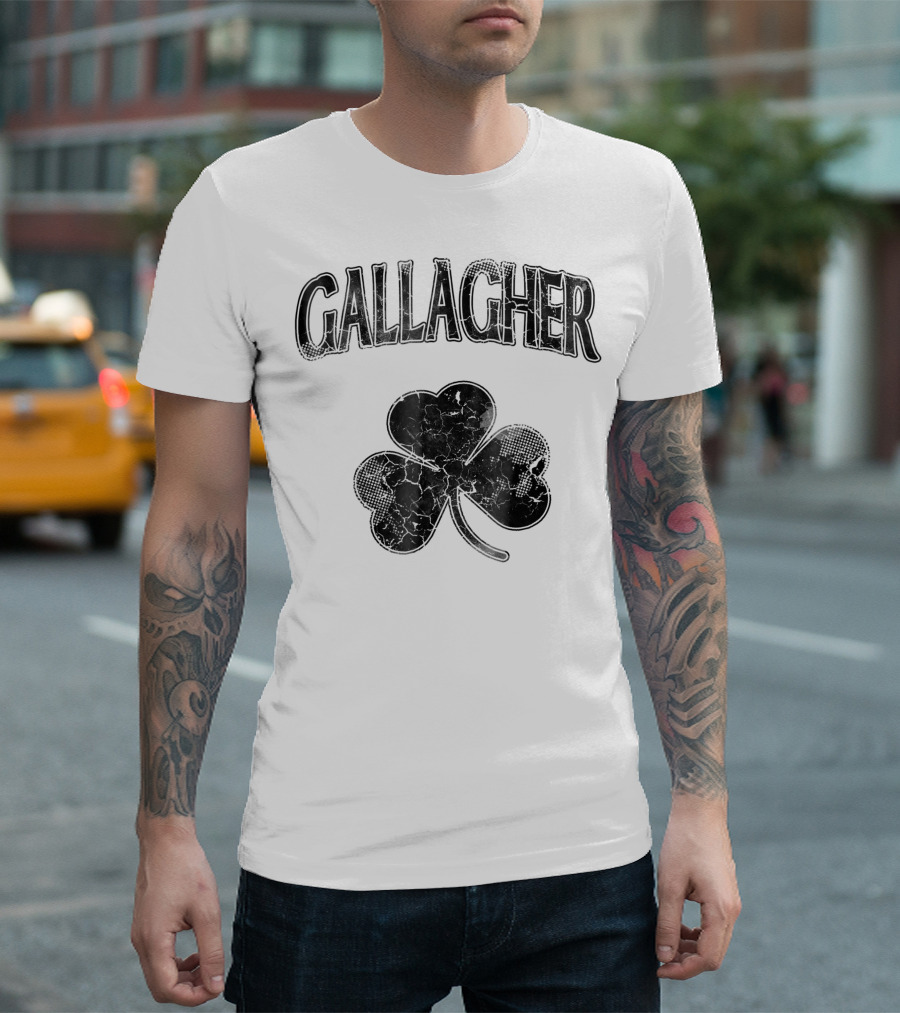 Gallagher Shamrock Green Irish Heritage T-Shirt