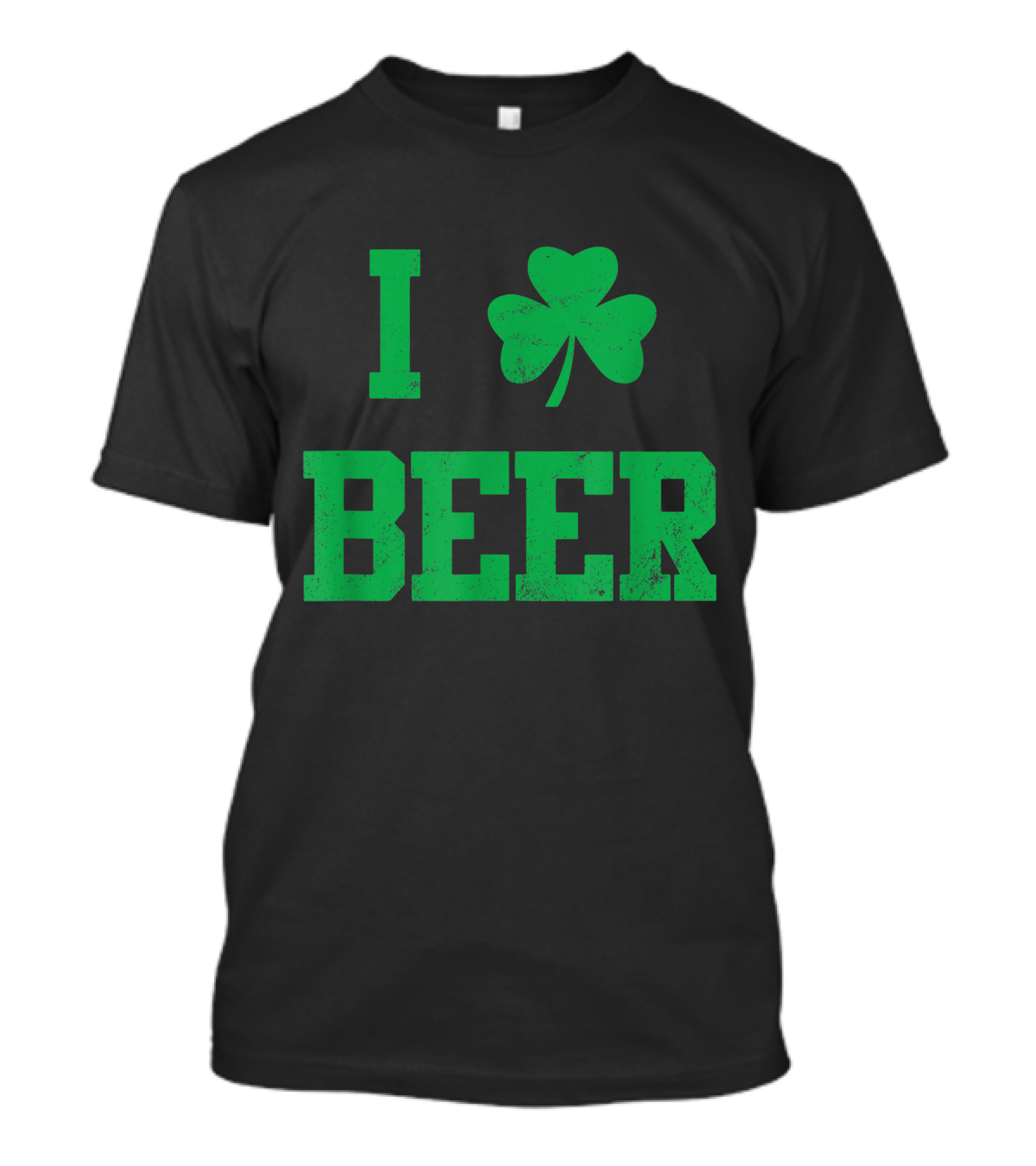I Shamrock Beer Funny St. Patrick's Day I Love Beer Green Shamrock Beer T-Shirt