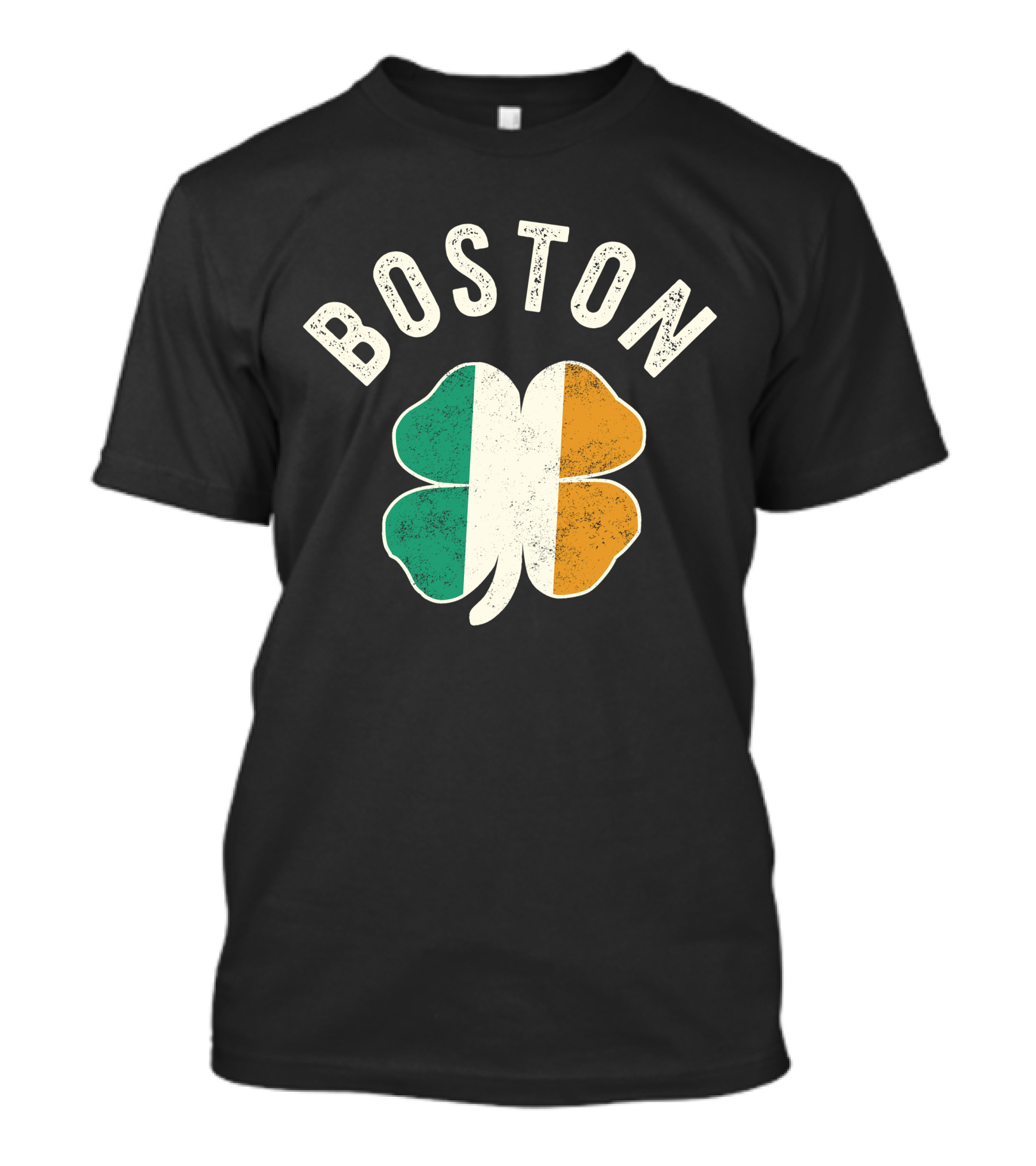 Boston Shamrock Irish Flag St. Patrick's Day Celtic T-Shirt