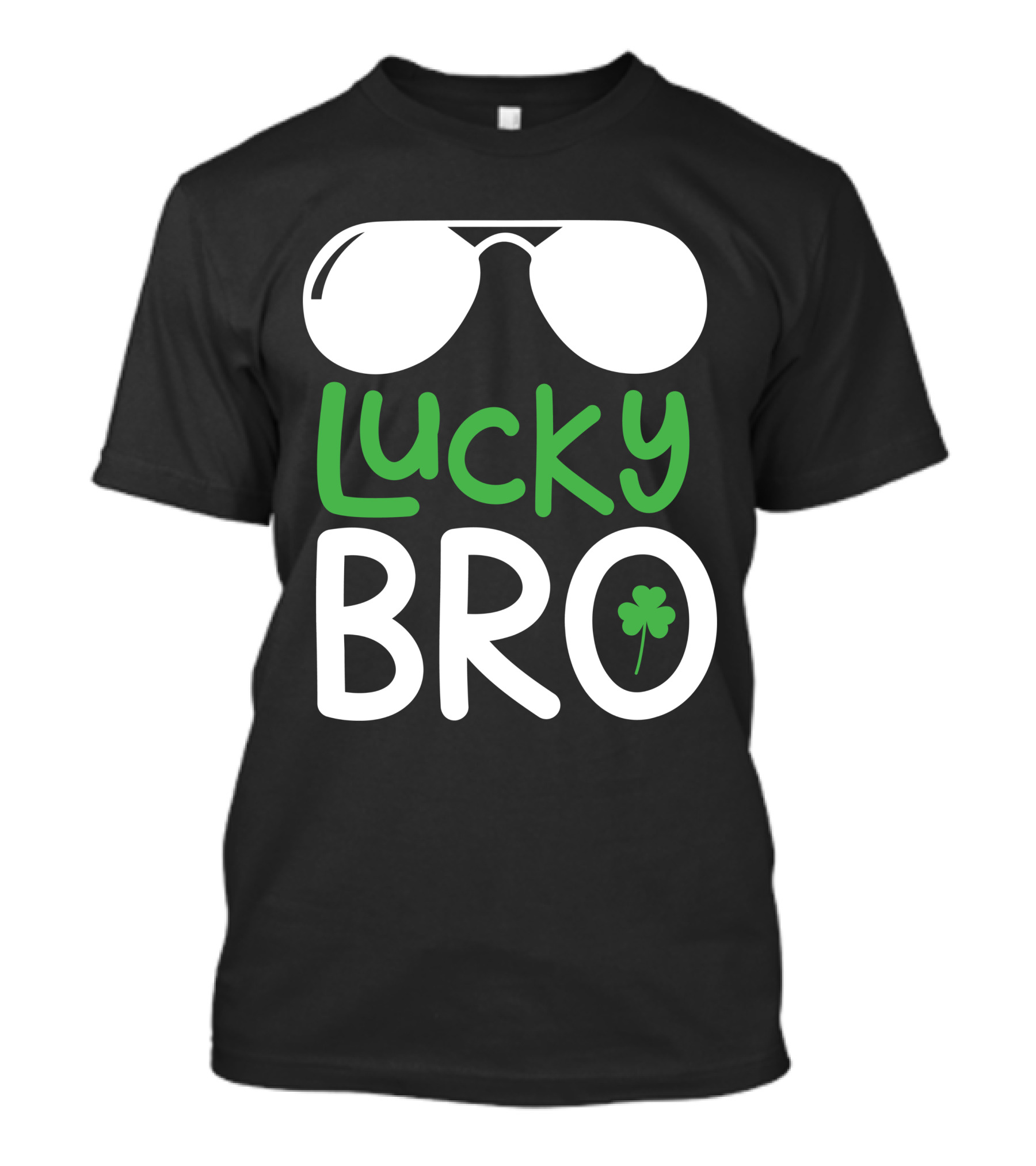 Lucky Bro St. Patrick's Day Shades With Shamrock T-Shirt