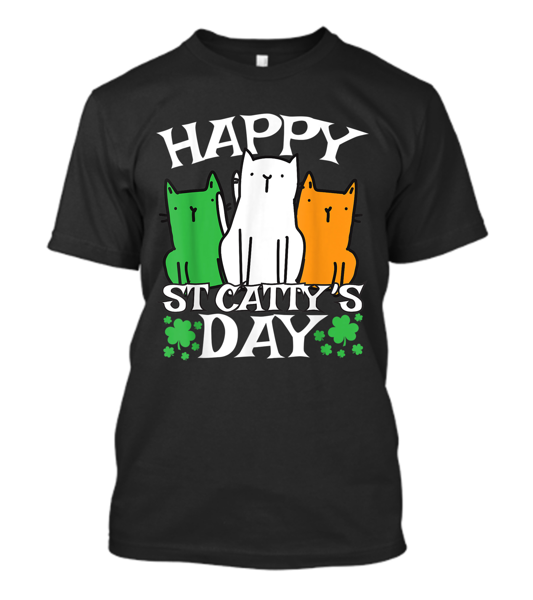 Happy Saint Catty's Day St. Patrick's Day Kitty Cat T-Shirt