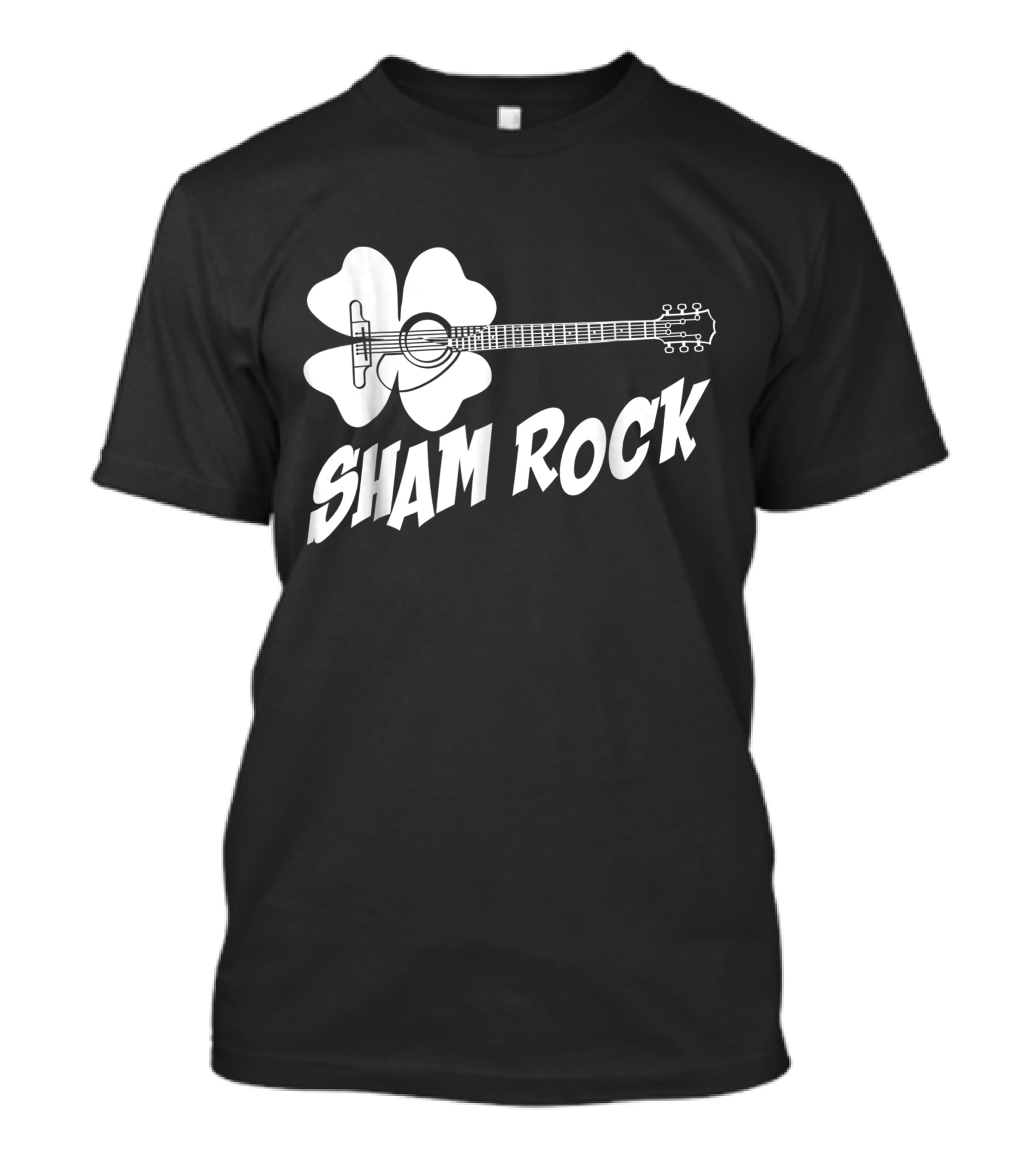 Sham Rock Funny St Patricks Day Shamrock Guitar T-Shirt