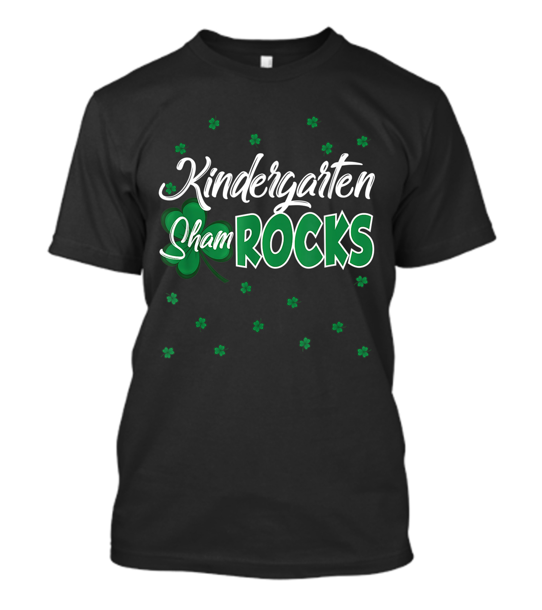 Kindergarten Shamrocks St Patrick's Day School Four Leaf Clover T-Shirt