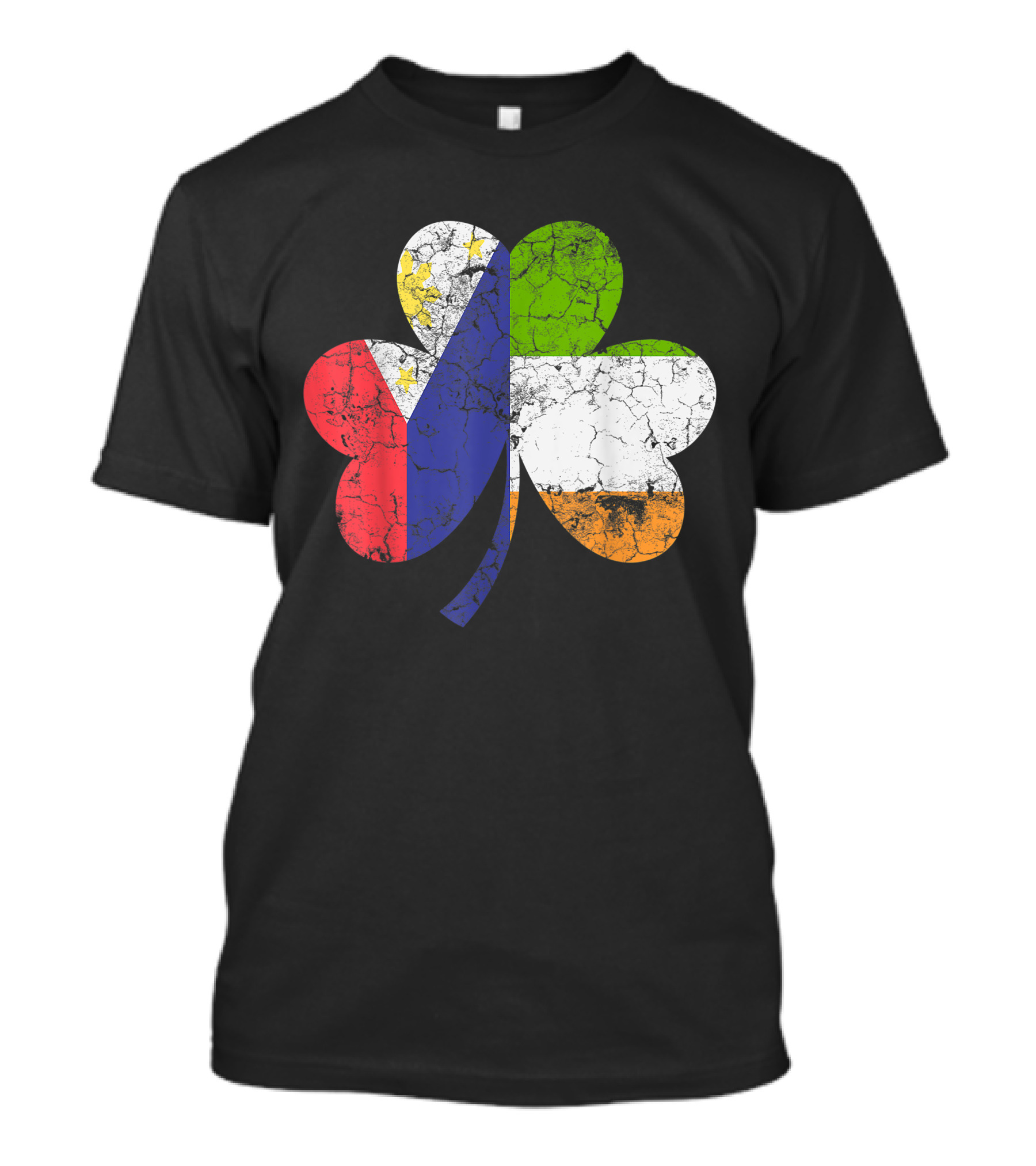 Irish Filipino Flag Shamrock T-Shirt