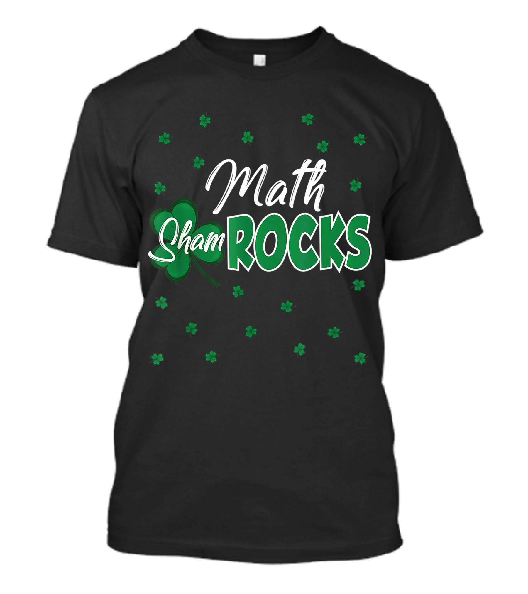 Math Shamrocks Rocks St. Patrick's Day School T-Shirt