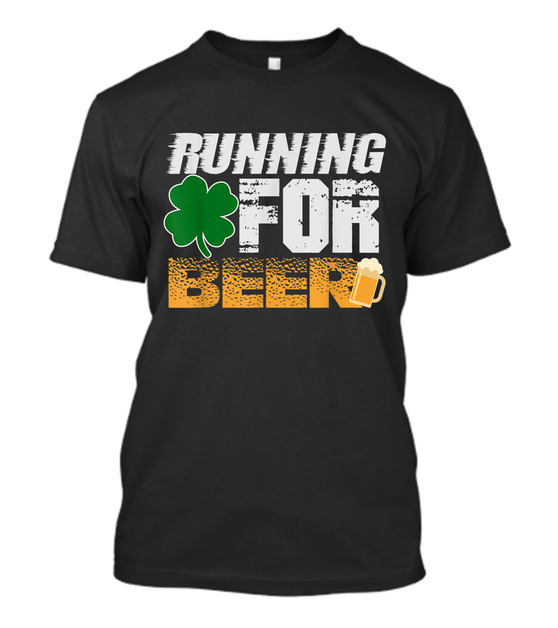 Running For Beer St. Patrick's Day Shamrock Beer Mug Irish T-Shirt