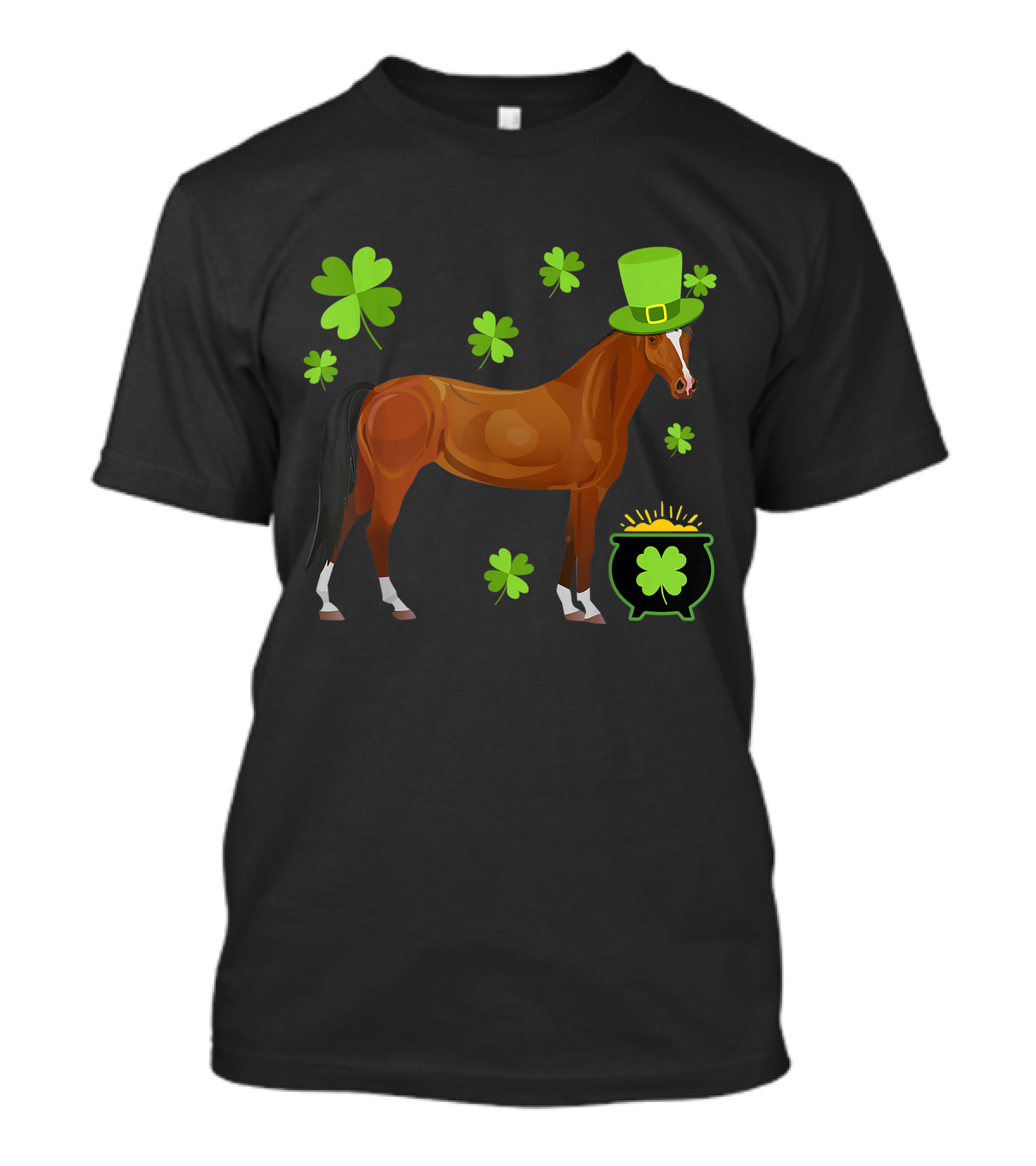 Horse Lovers Shamrock St. Patrick's Day T-Shirt