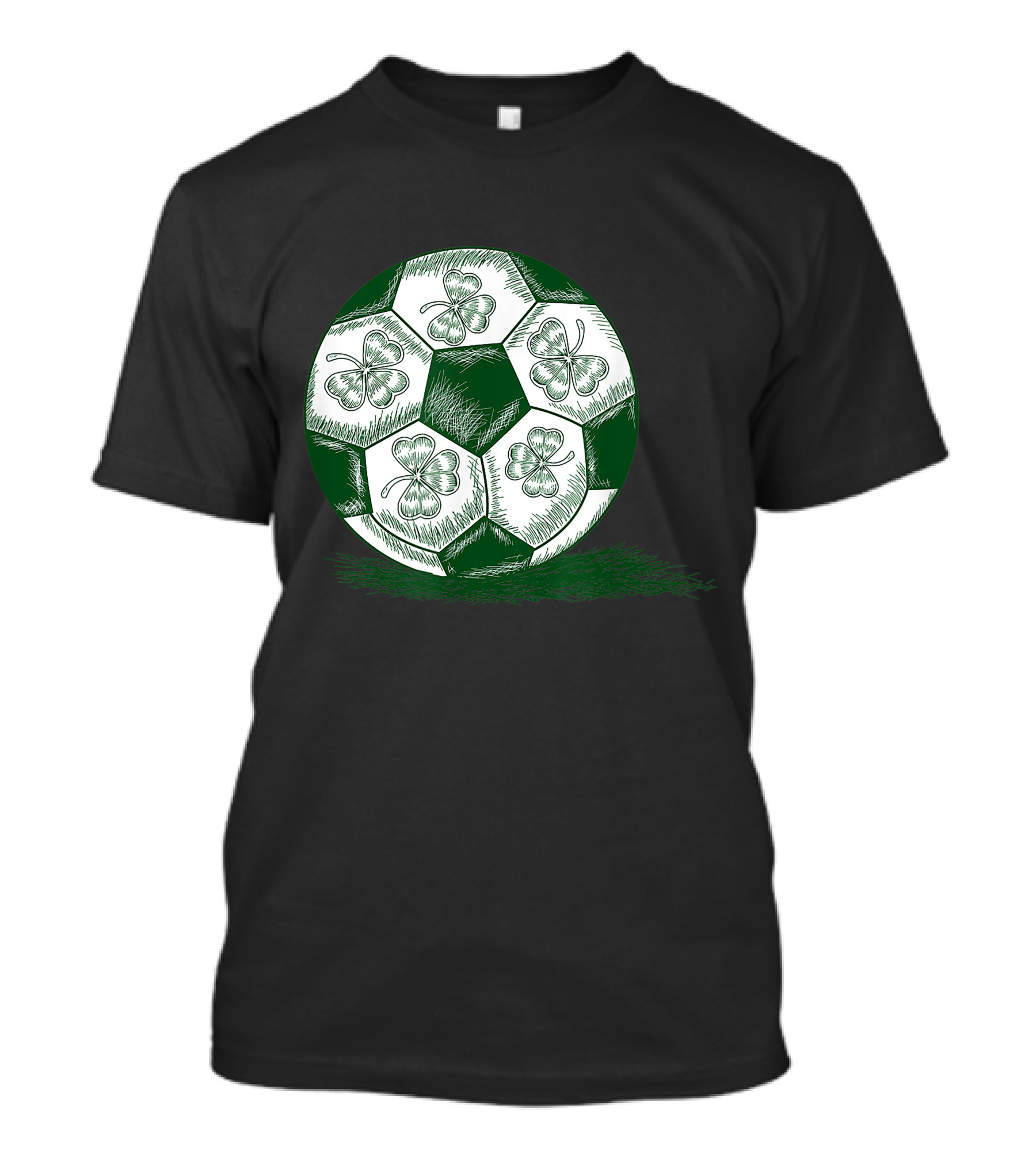 Irish Shamrock Soccer Ball St. Patrick's Day T-Shirt