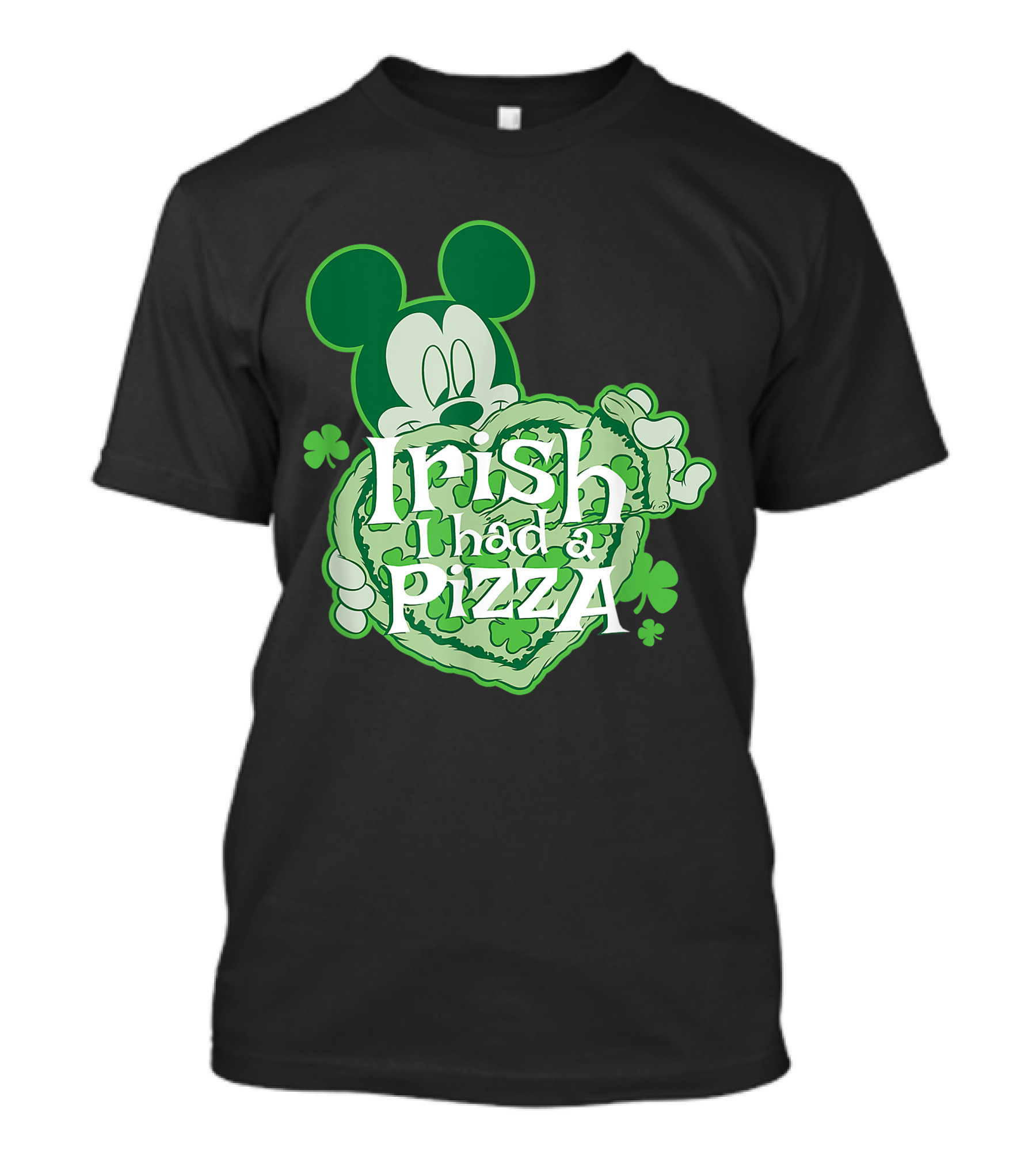Disney Mickey Mouse Irish I Had A Pizza St. Patrick's Day T-Shirt