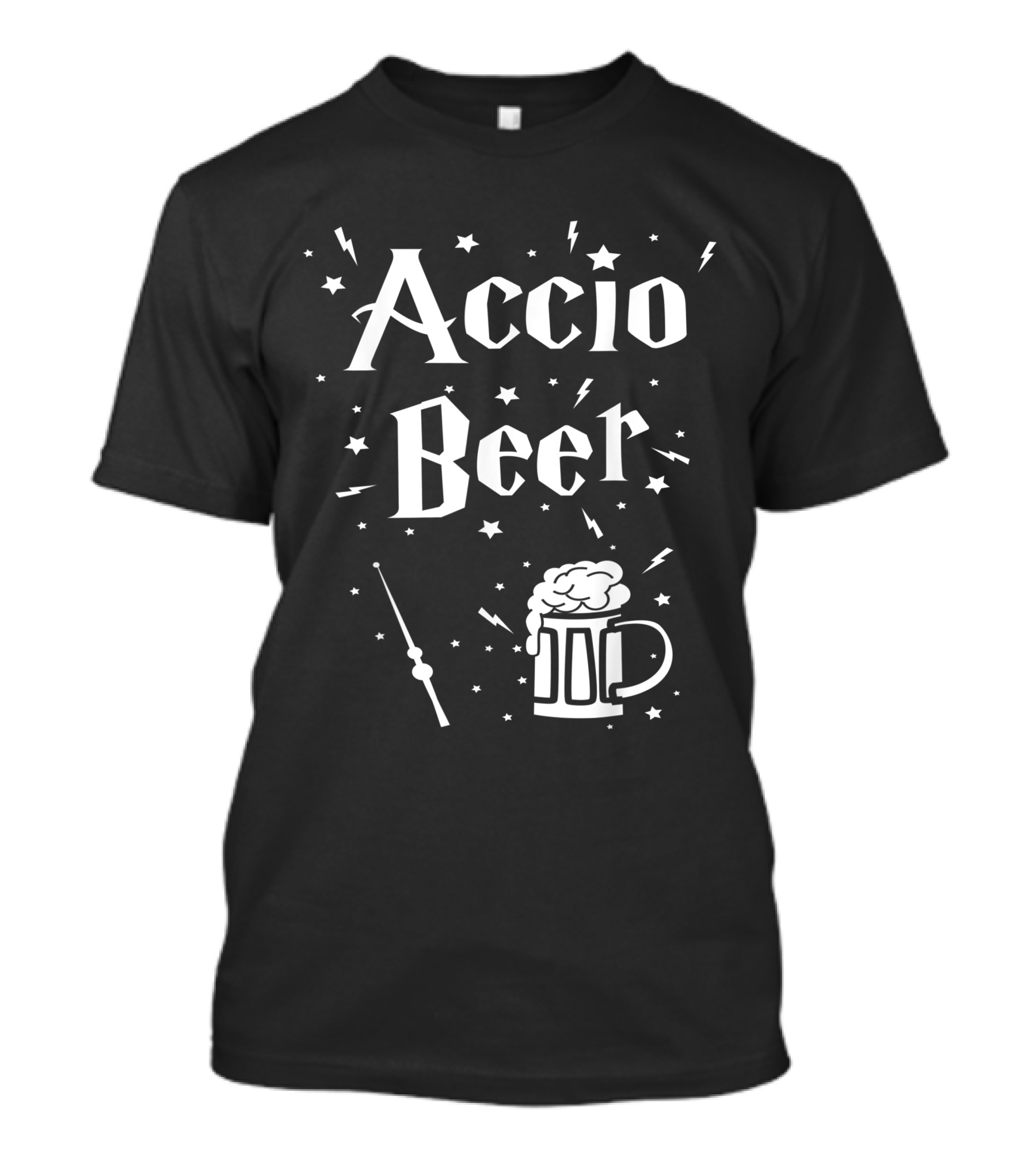 Accio Beer Wand Stars Lightning Mug St. Patrick's Day Irish T-Shirt