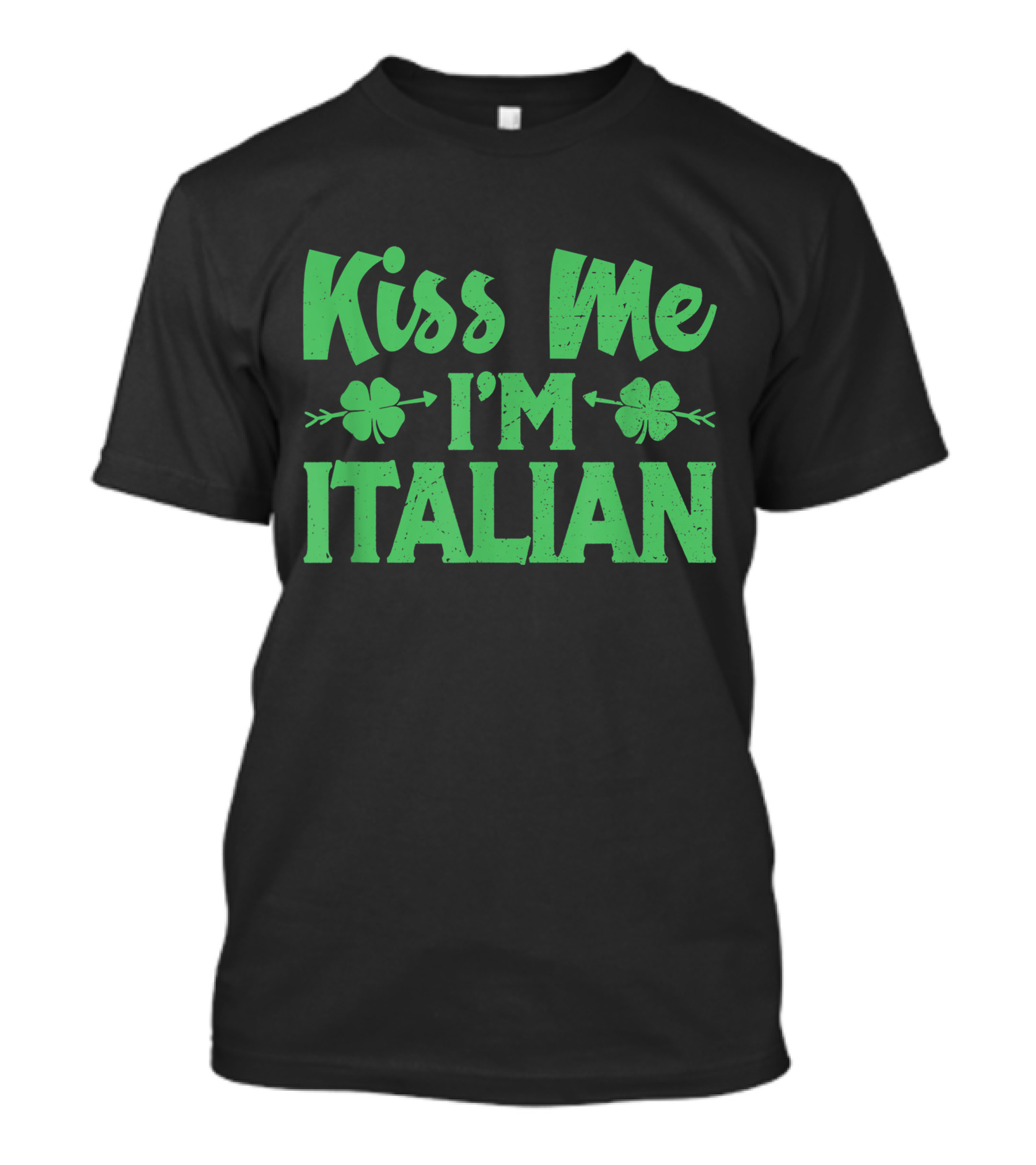 Kiss Me I'm Italian Shamrock Pride T-Shirt