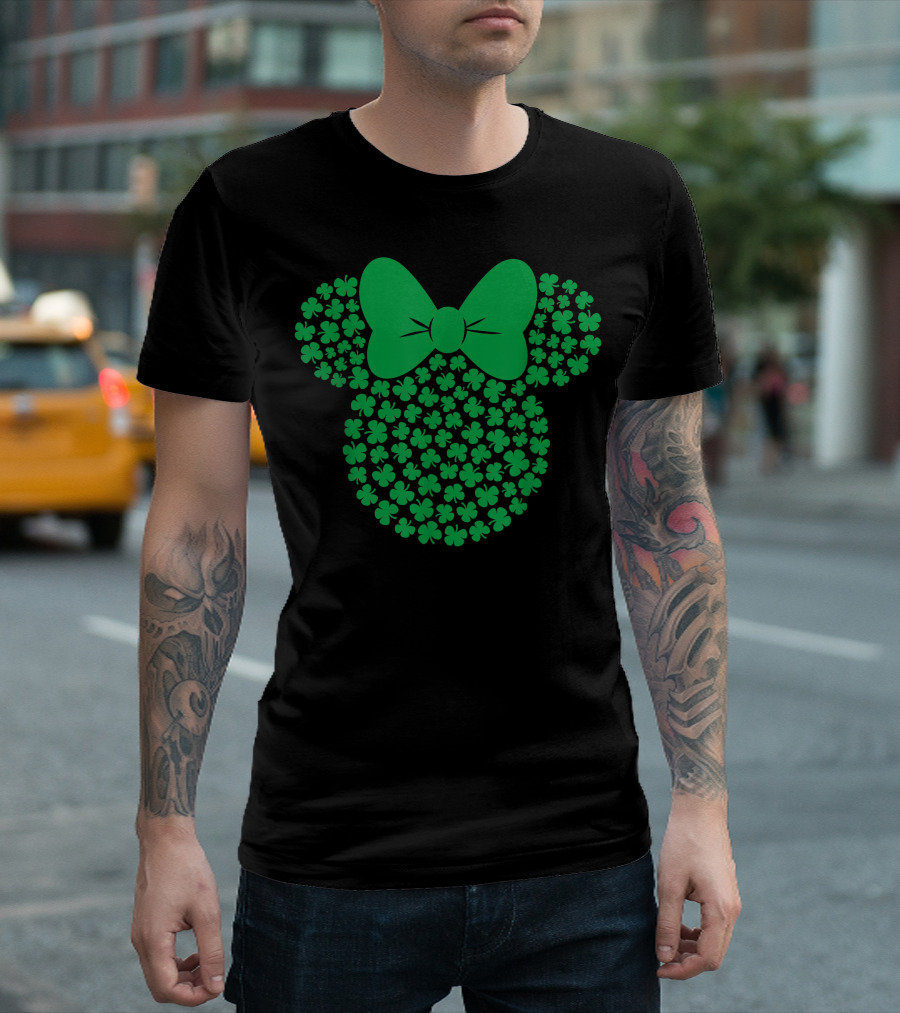 Disney Minnie Mouse Green Shamrock T-Shirt