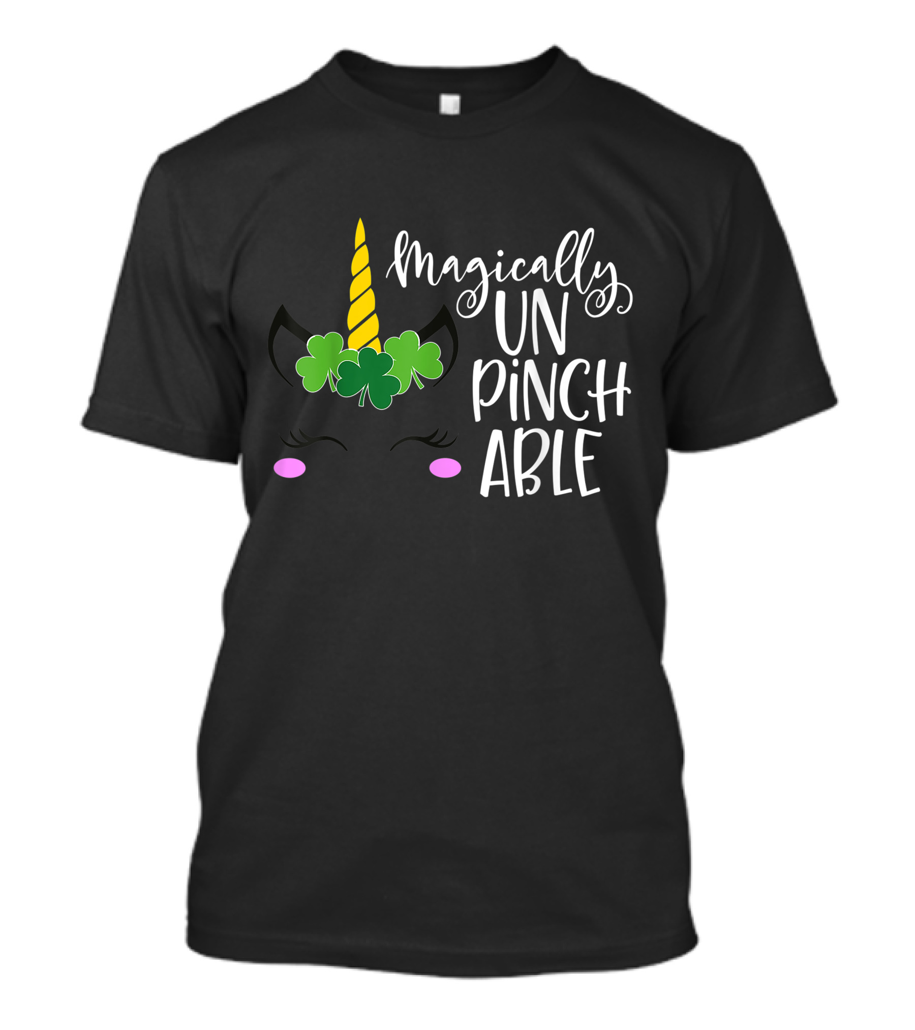 Magically Unpinchable St Patricks Day Unicorn Girls T-Shirt