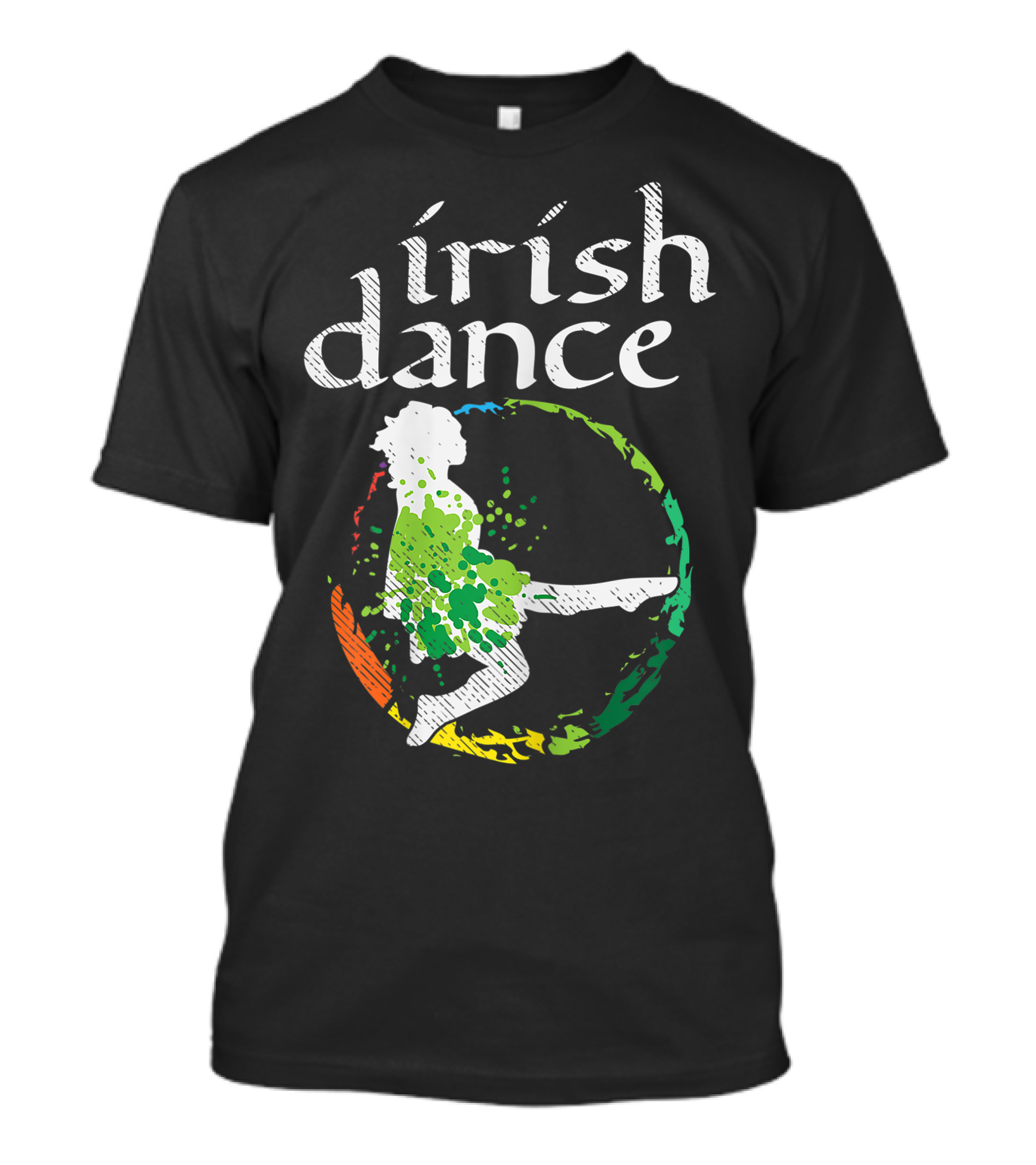 Irish Dance Ceili Dancer Girl St Patricks Day Colors T-Shirt