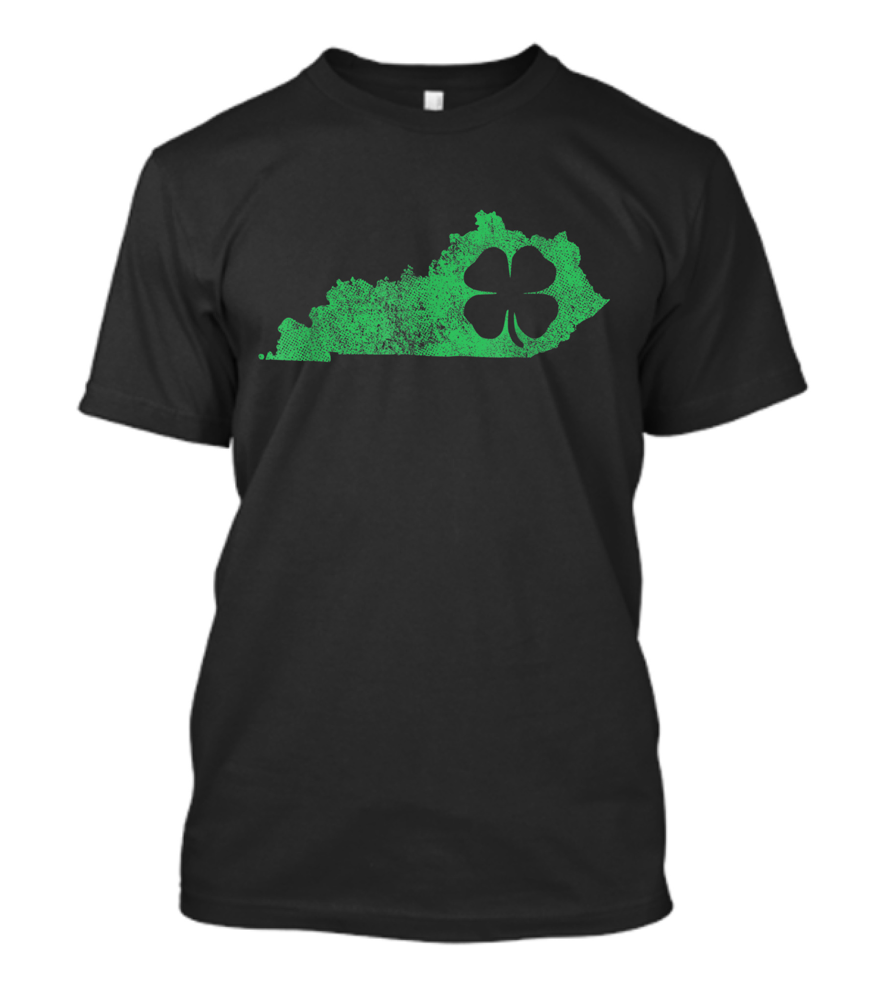 Shamrock Kentucky St. Patrick's Day Irish Saint Paddy State Outline T-Shirt