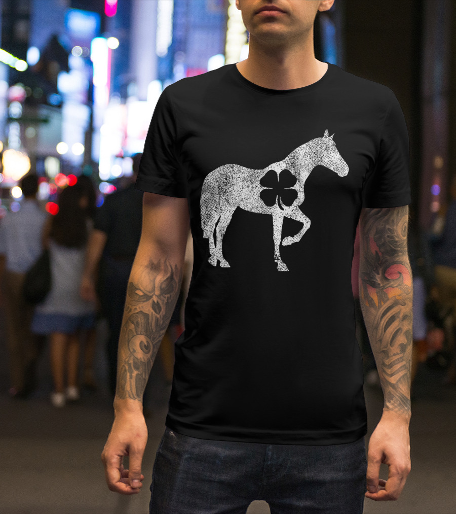 St. Patrick's Day Shamrock Horse Irish Green Saint Paddy T-Shirt