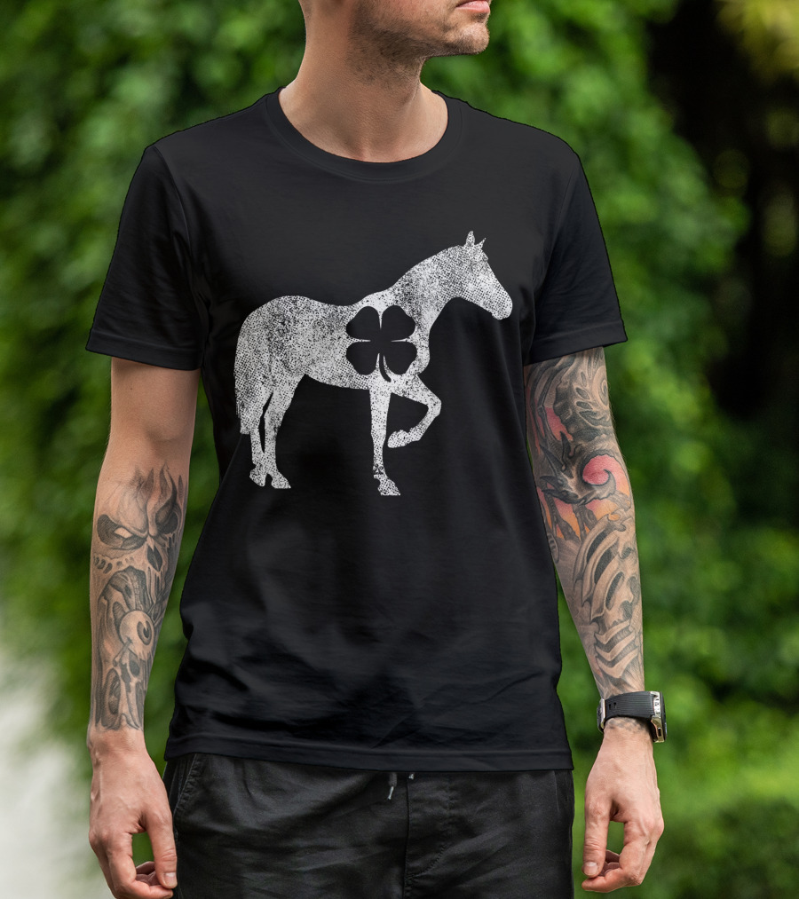 St. Patrick's Day Shamrock Horse Irish Green Saint Paddy T-Shirt