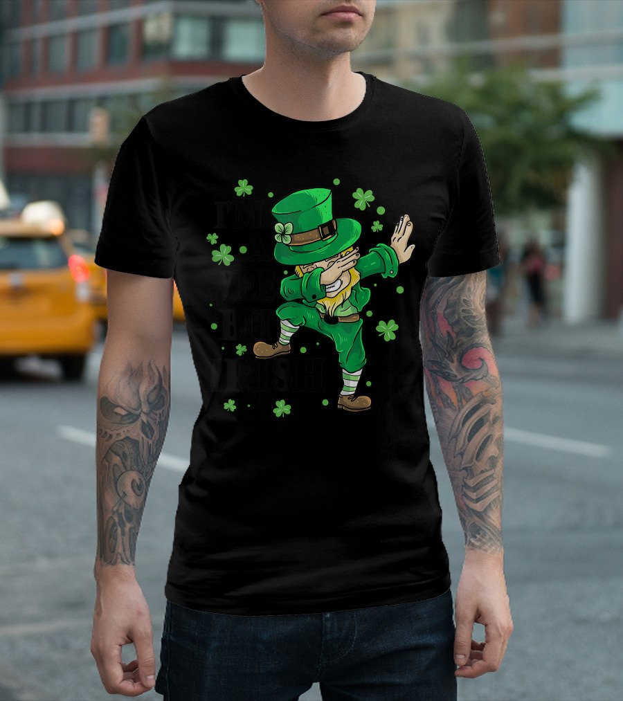 I'm A Wee Bit Irish Dab Leprechaun St. Patrick's Day T-Shirt