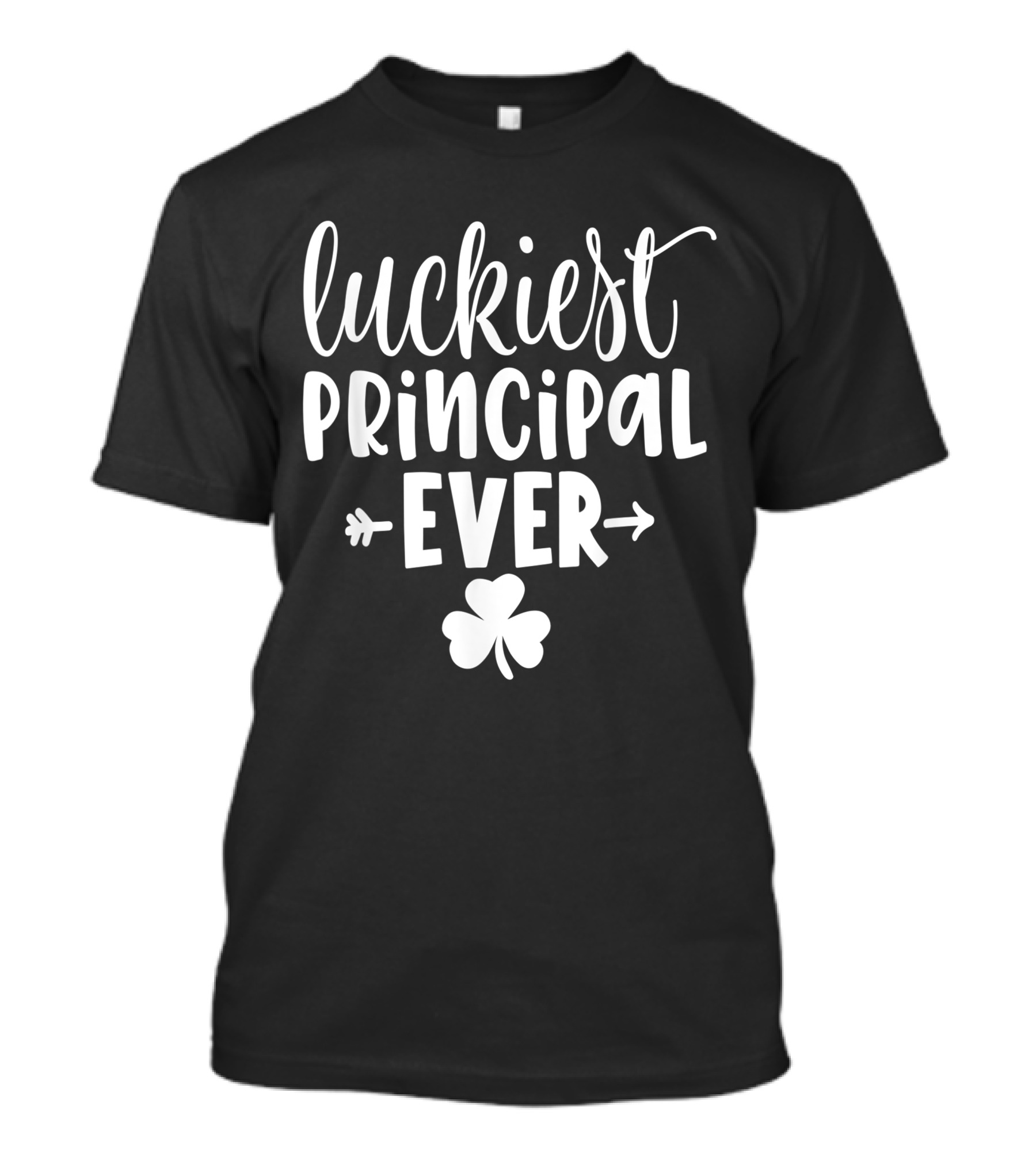 Luckiest Principal Ever St. Patrick's Day School Shamrock T-Shirt