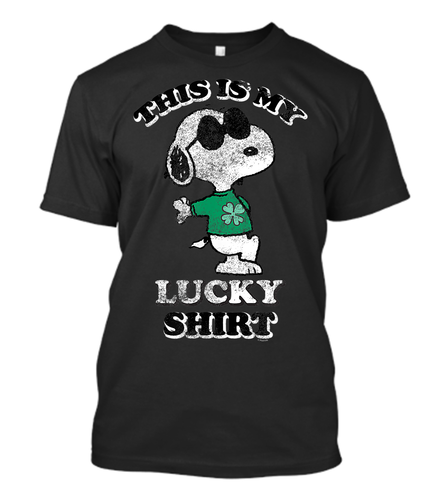 This Is My Lucky Shirt Peanuts St. Patrick's Day Snoopy Clover T-Shirt
