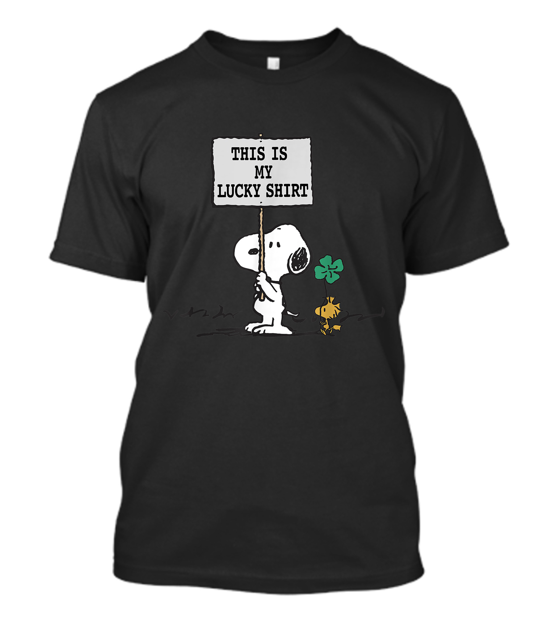 Peanuts Snoopy Woodstock This Is My Lucky St. Patrick's Day T-Shirt