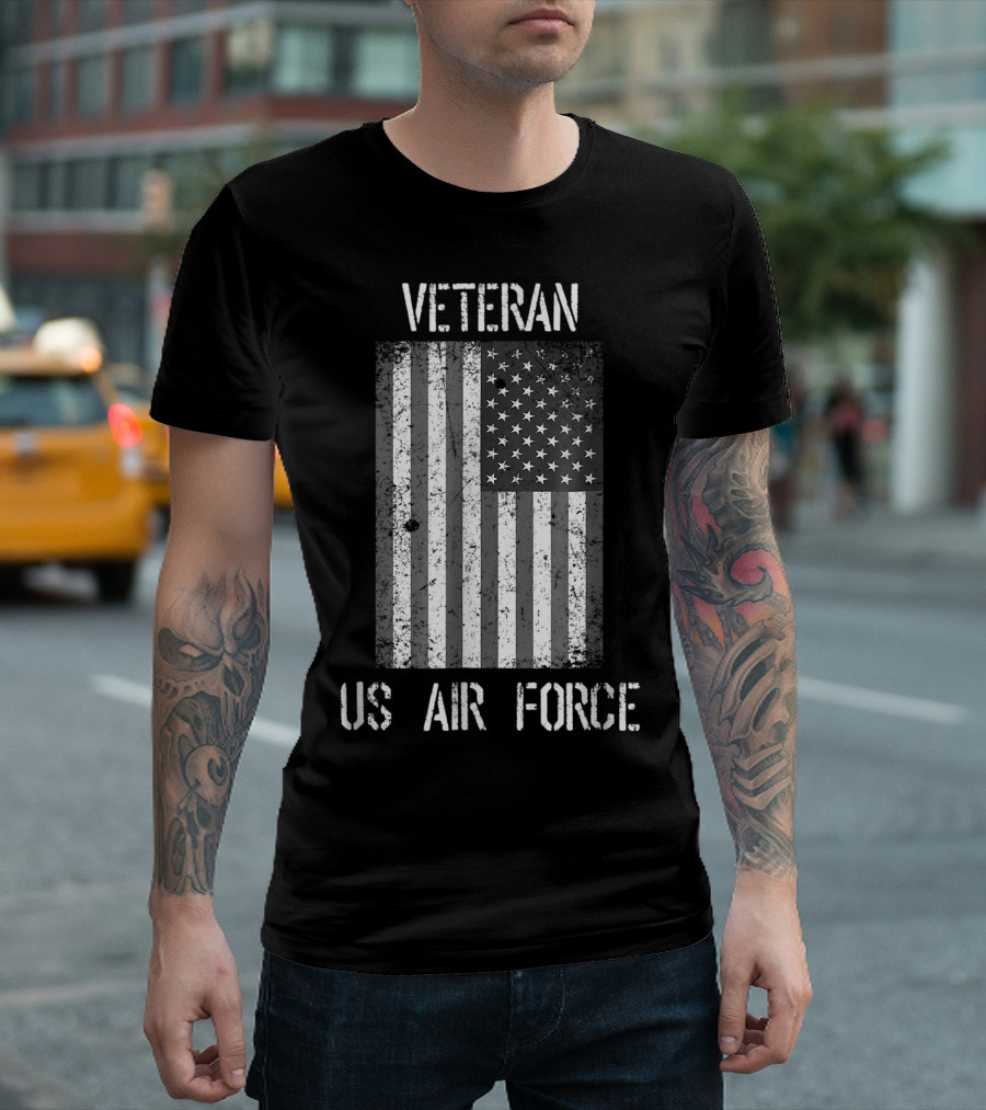 Veteran US Air Force American Flag T-Shirt