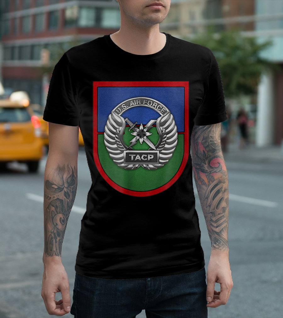 U.S. Air Force Tactical Air Control Party TACP Veteran Shield Emblem T-Shirt
