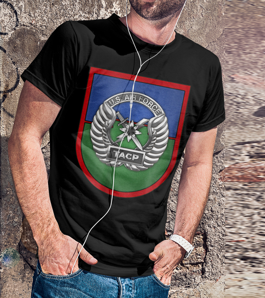 U.S. Air Force Tactical Air Control Party TACP Veteran Shield Emblem T-Shirt