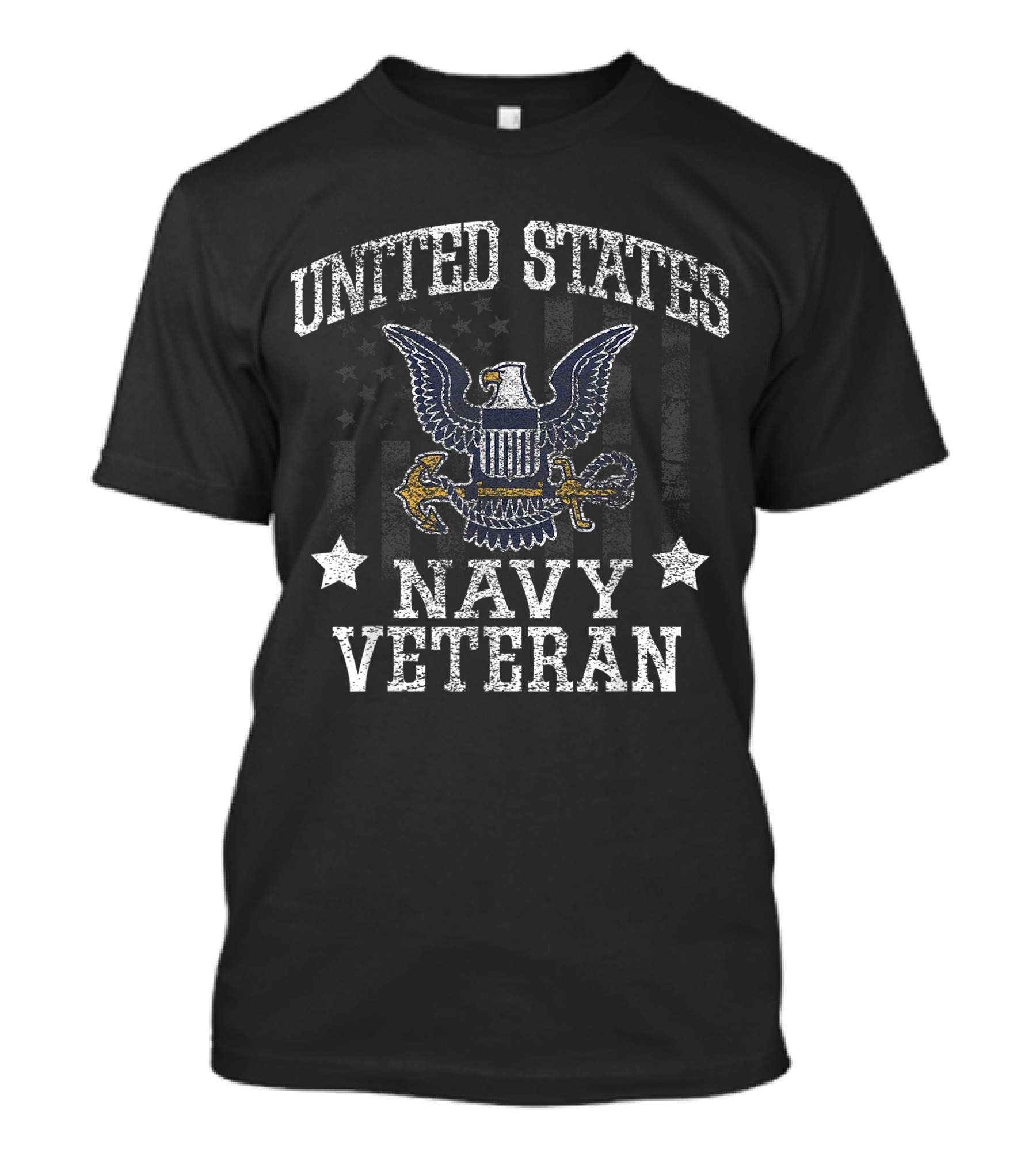 United States Navy Veteran Vintage Eagle Emblem T-Shirt
