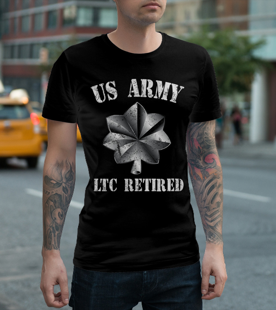 US Army LTC Retired Veteran Officers T-Shirt