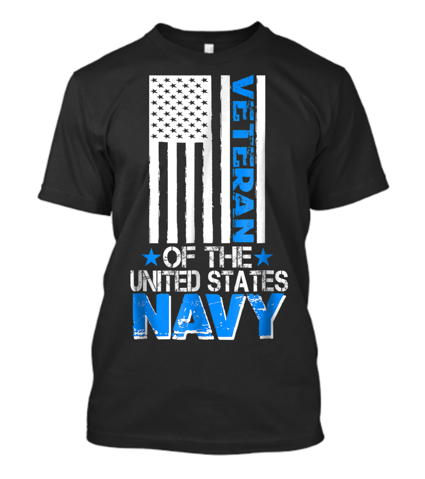 United States Navy Veteran American Flag T-Shirt