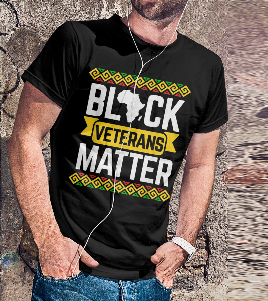 Black Veterans Matter African Heritage T-Shirt