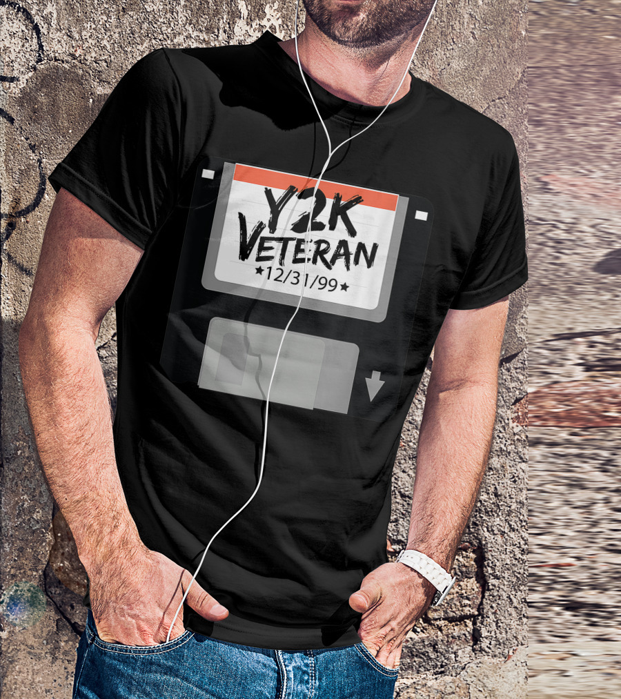 Y2K Veteran 12/31/99 Floppy Disk T-Shirt