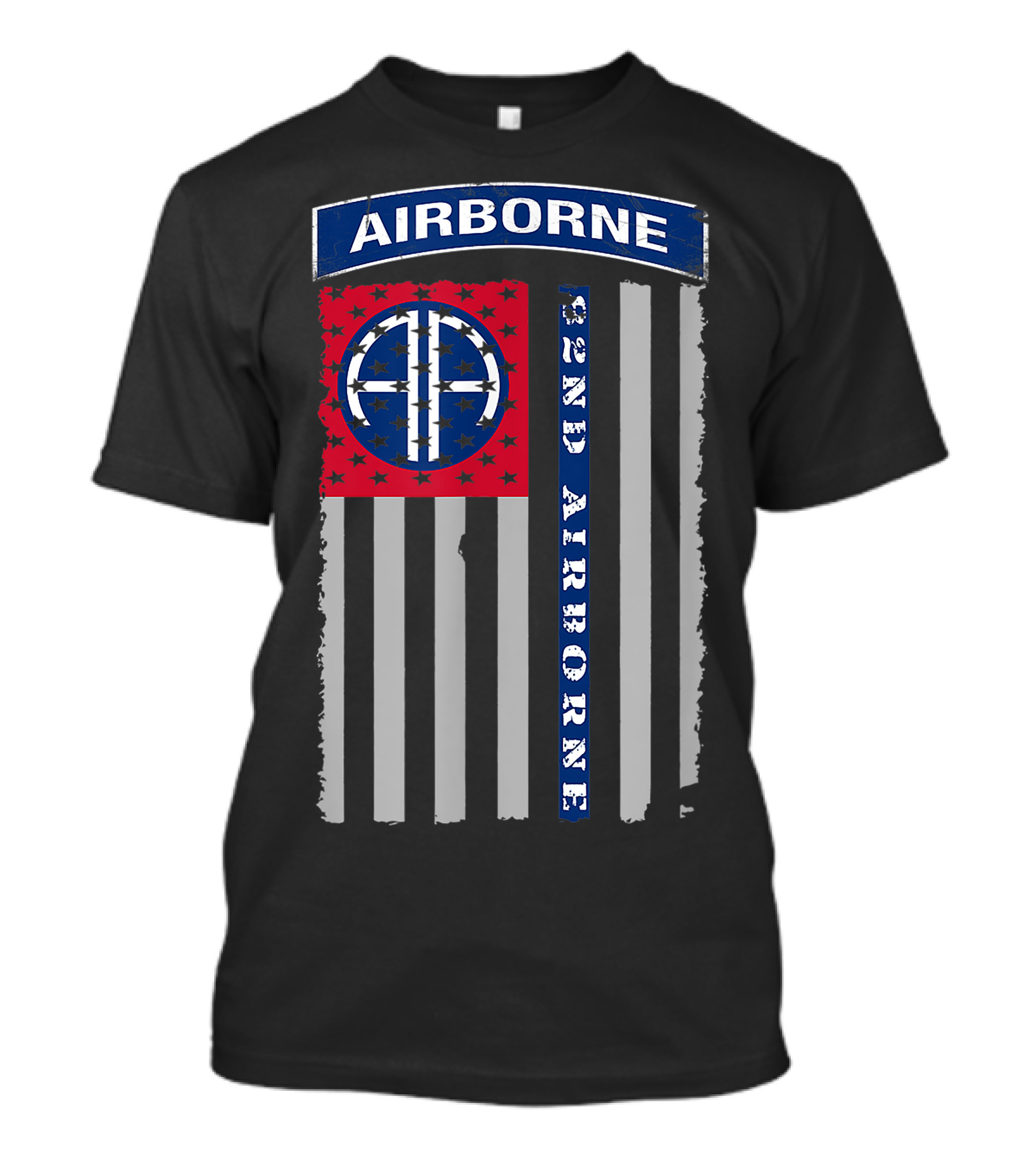 82Nd Airborne Division American Flag Veteran Airborne T-Shirt