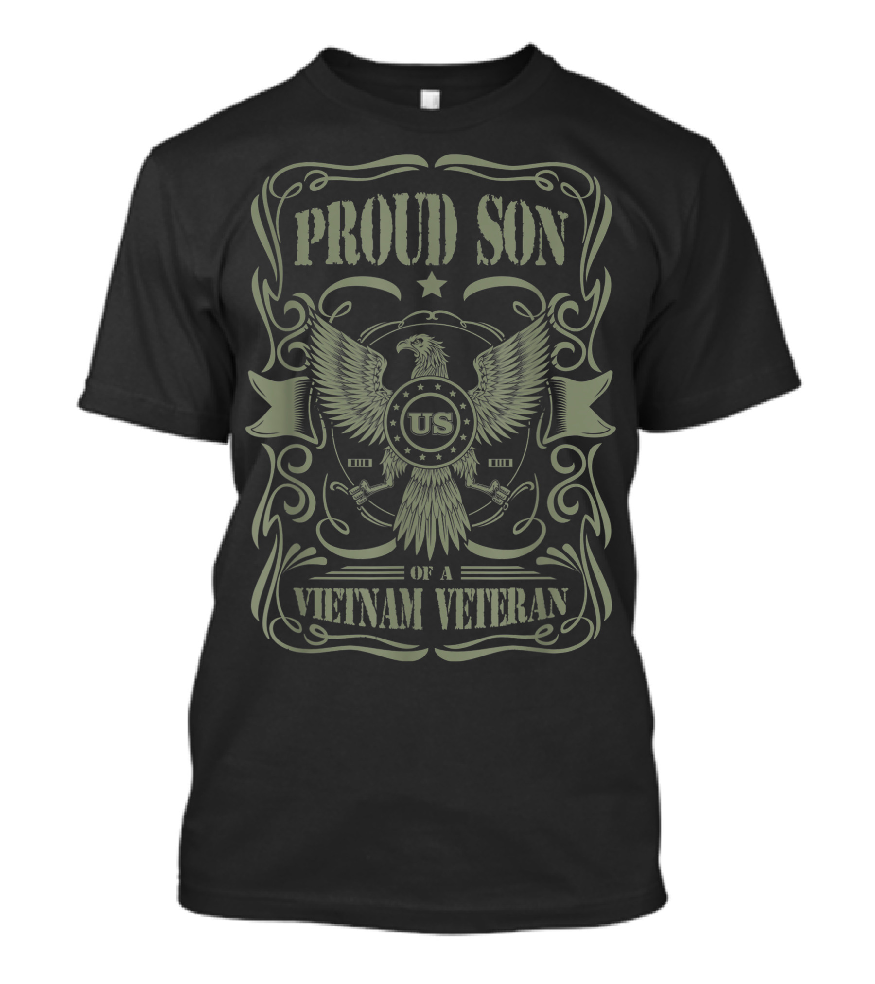 PROUD SON OF A VIETNAM VETERAN US EAGLE EMBLEM T-Shirt