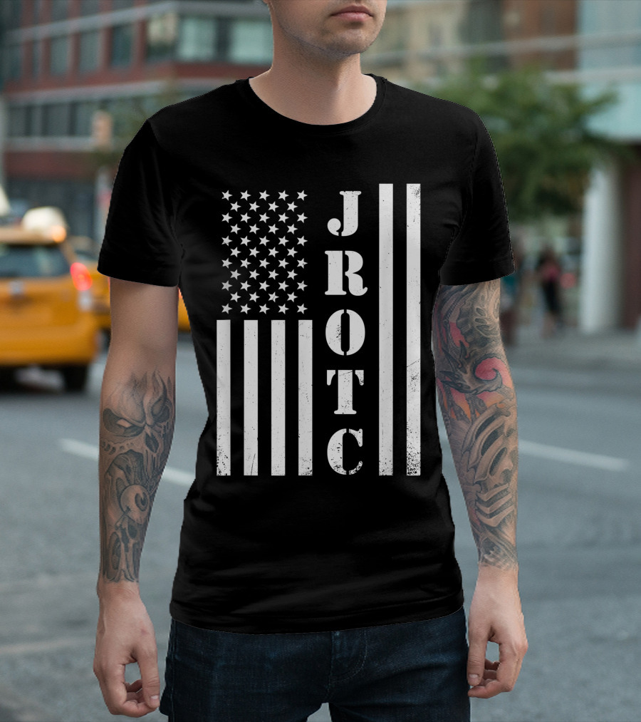 JROTC American Flag Veteran T-Shirt