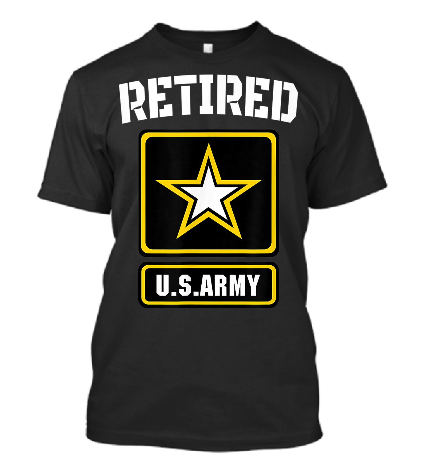 Retired U.S. Army Veteran Yellow Star Emblem For Veterans Day T-Shirt