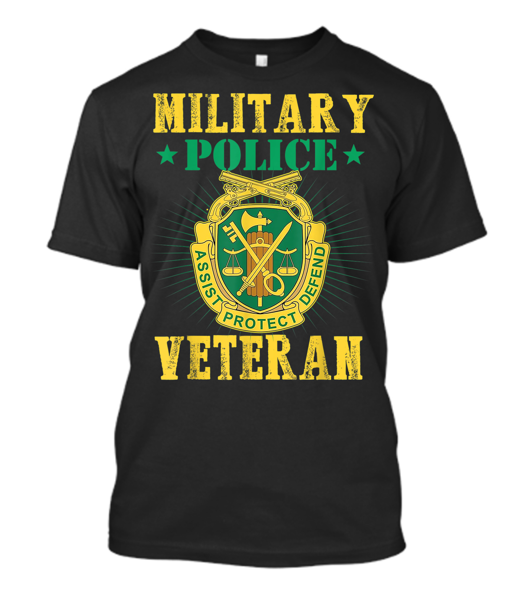 Military Police Veteran Assist Protect Defend T-Shirt