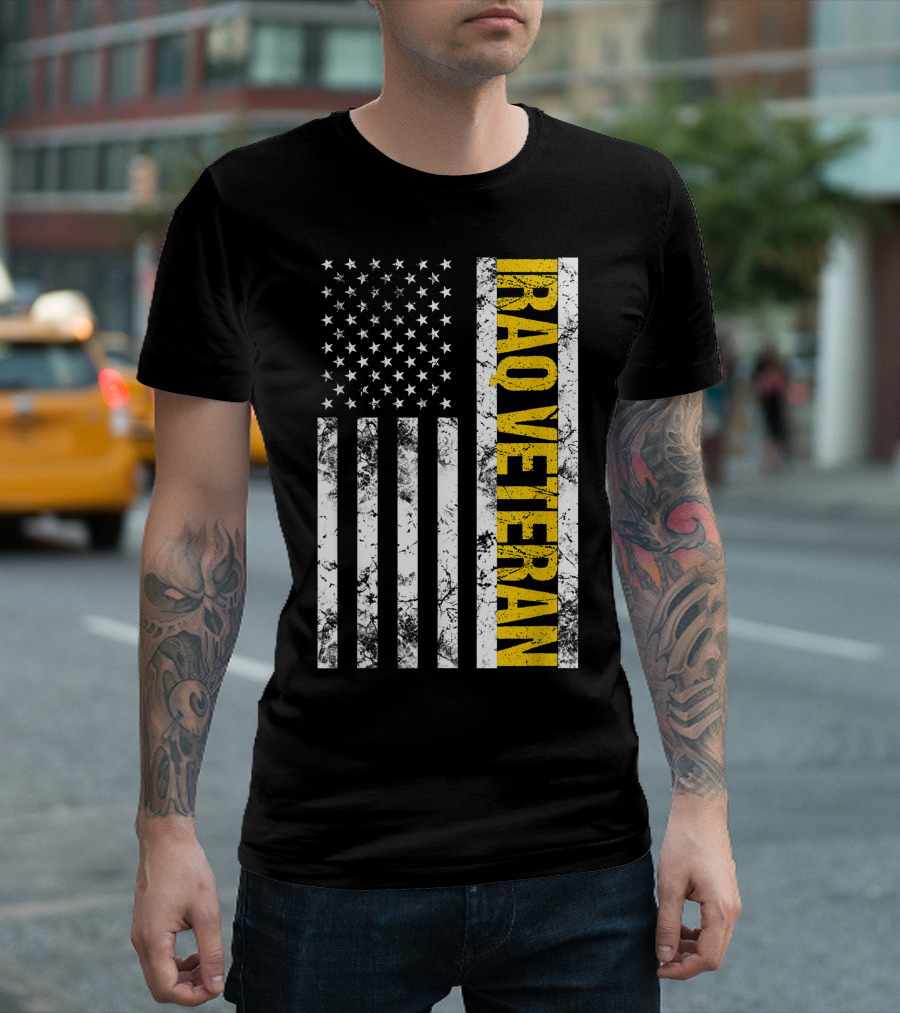 Iraq Veteran United States Flag T-Shirt