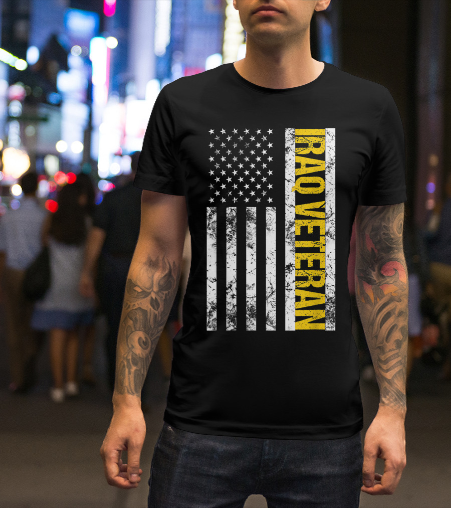 Iraq Veteran United States Flag T-Shirt