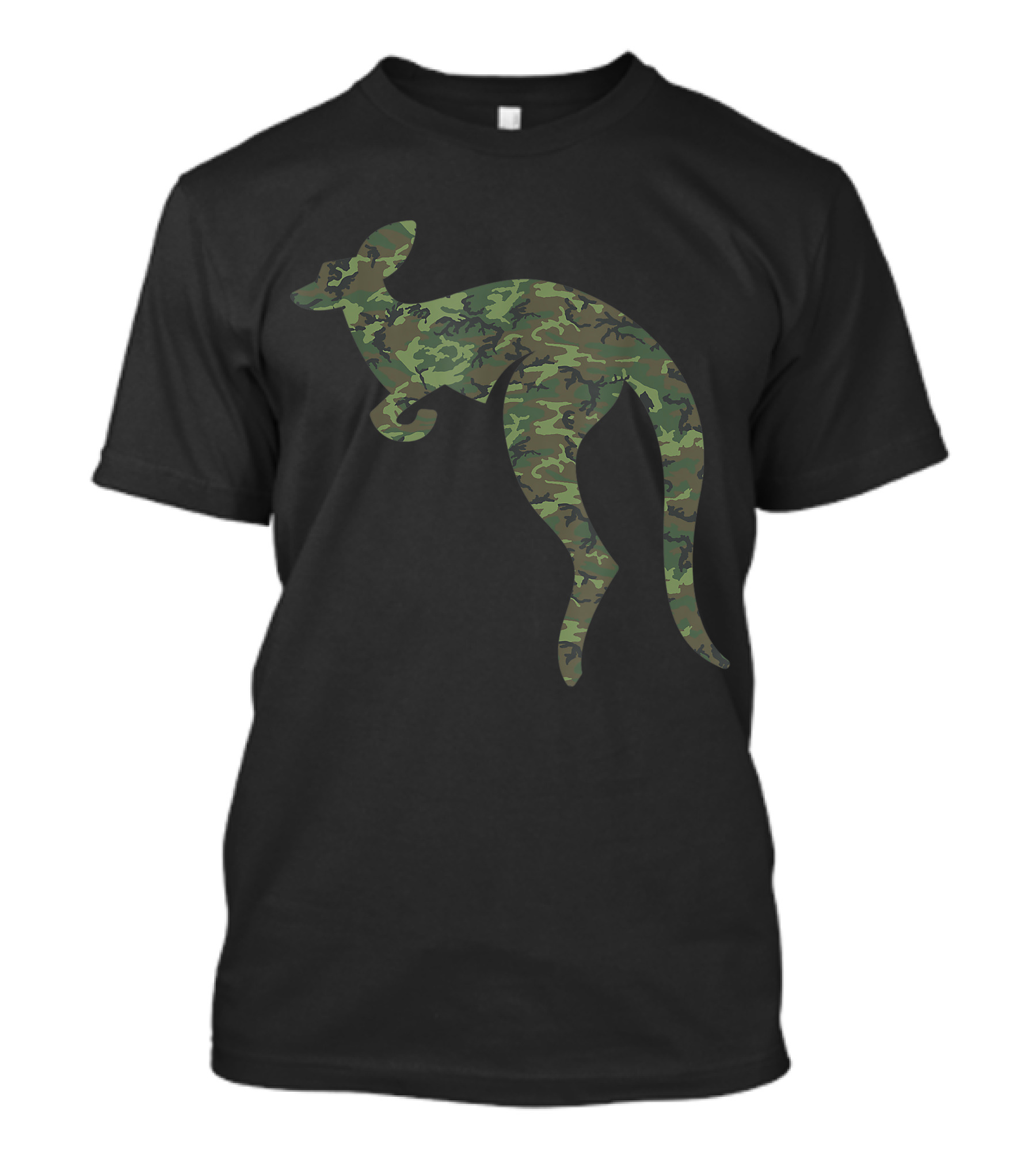 Military Pademelon Camo Print Kangaroo Veteran T-Shirt