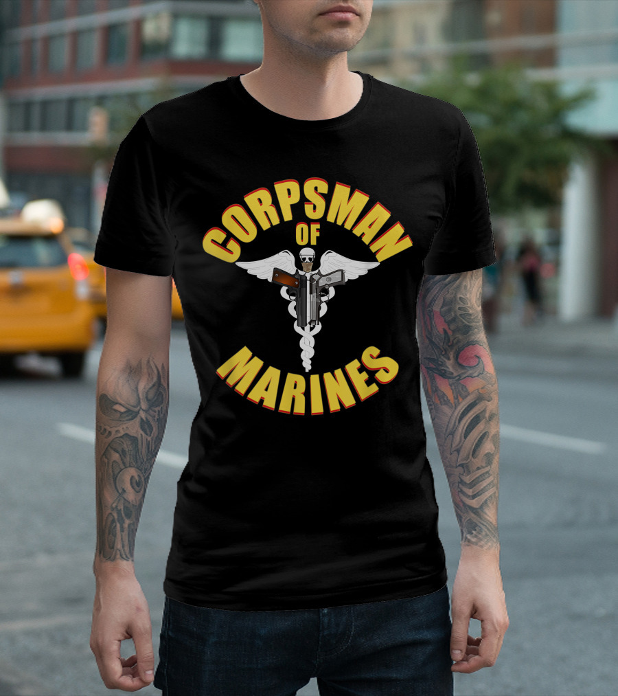 Corpsman of Marines US Navy Corpsman 8404 FMF Navy Veteran Ideas T-Shirt