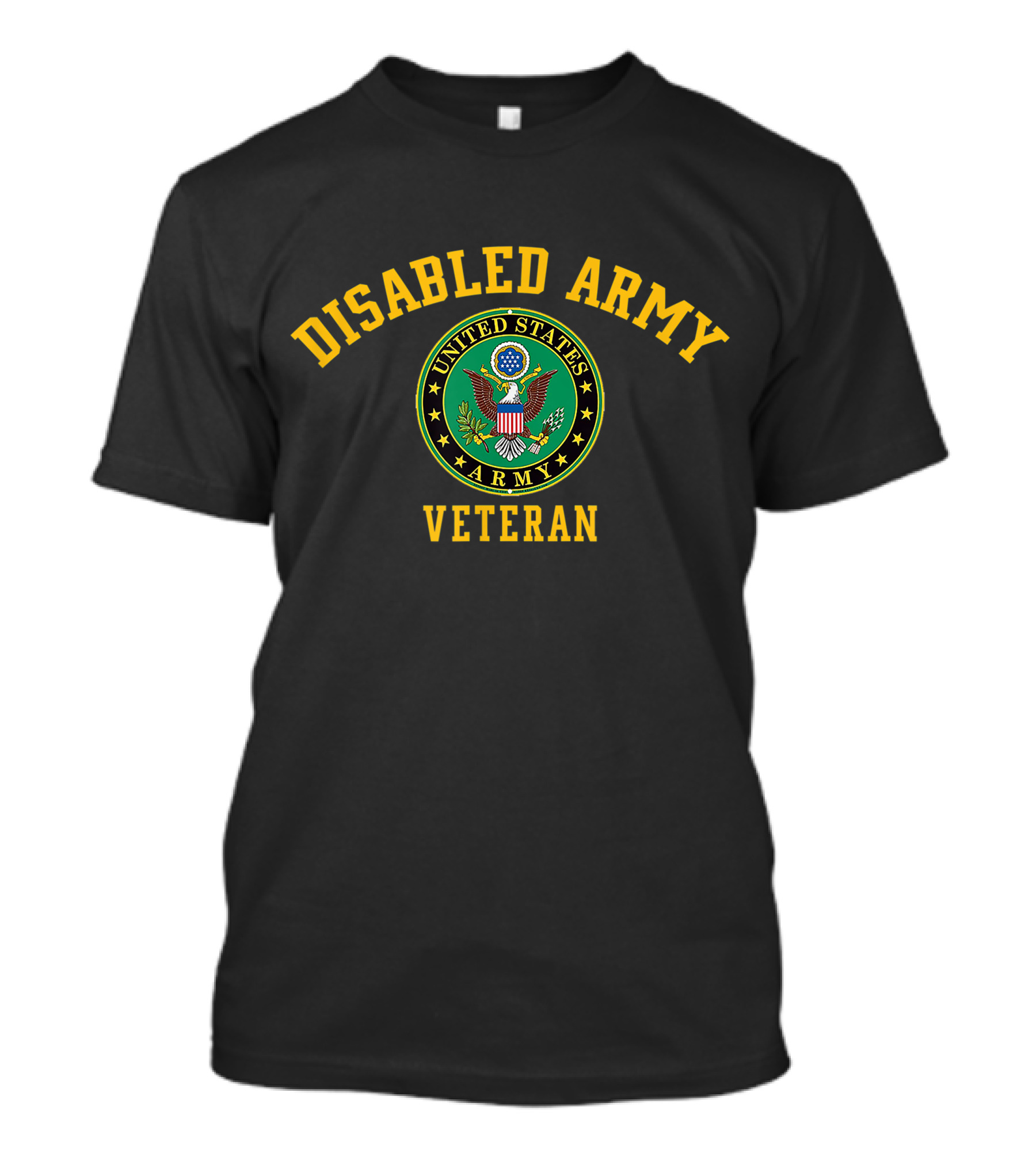 Disabled Army Veteran United States Seal Emblem T-Shirt