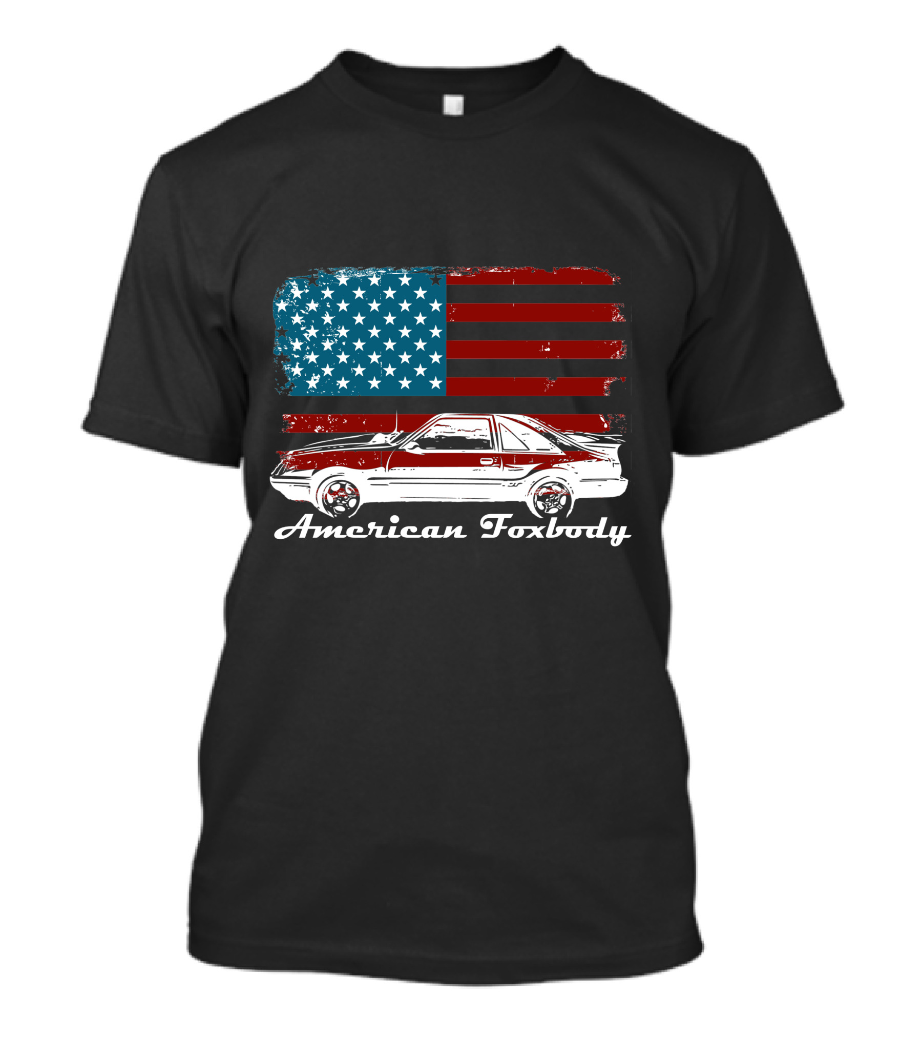 American Foxbody Muscle Car Enthusiast Flag T-Shirt