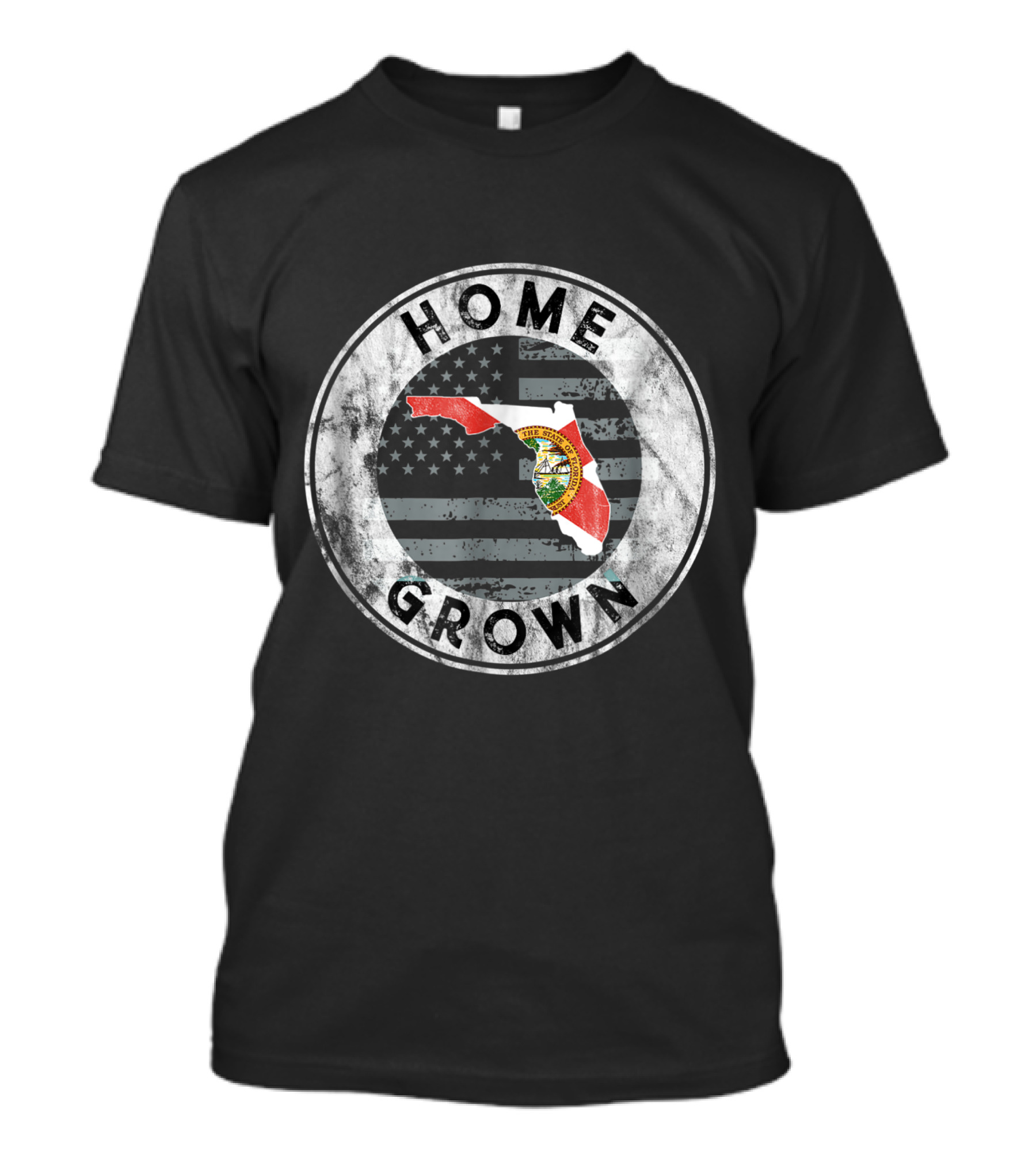 Florida Home Grown State Flag American Pride T-Shirt