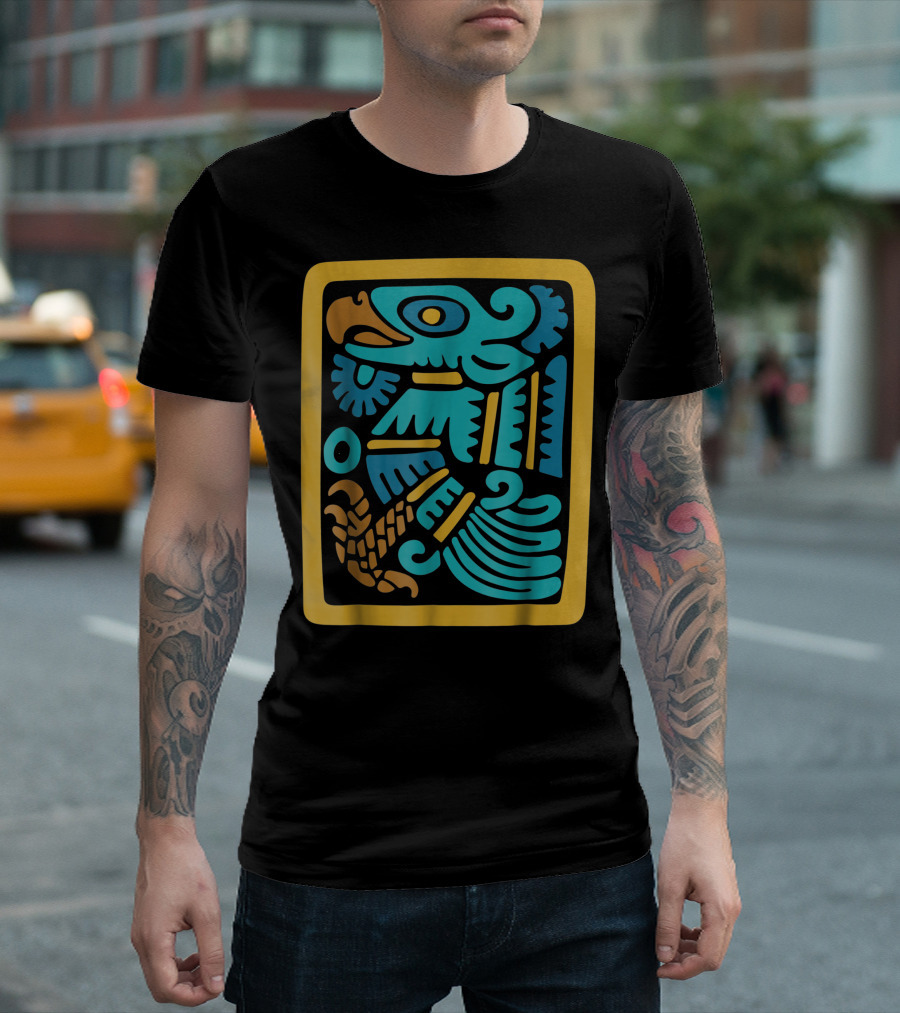 Native American Indian Aztec Mayan Eagle Co T-Shirt