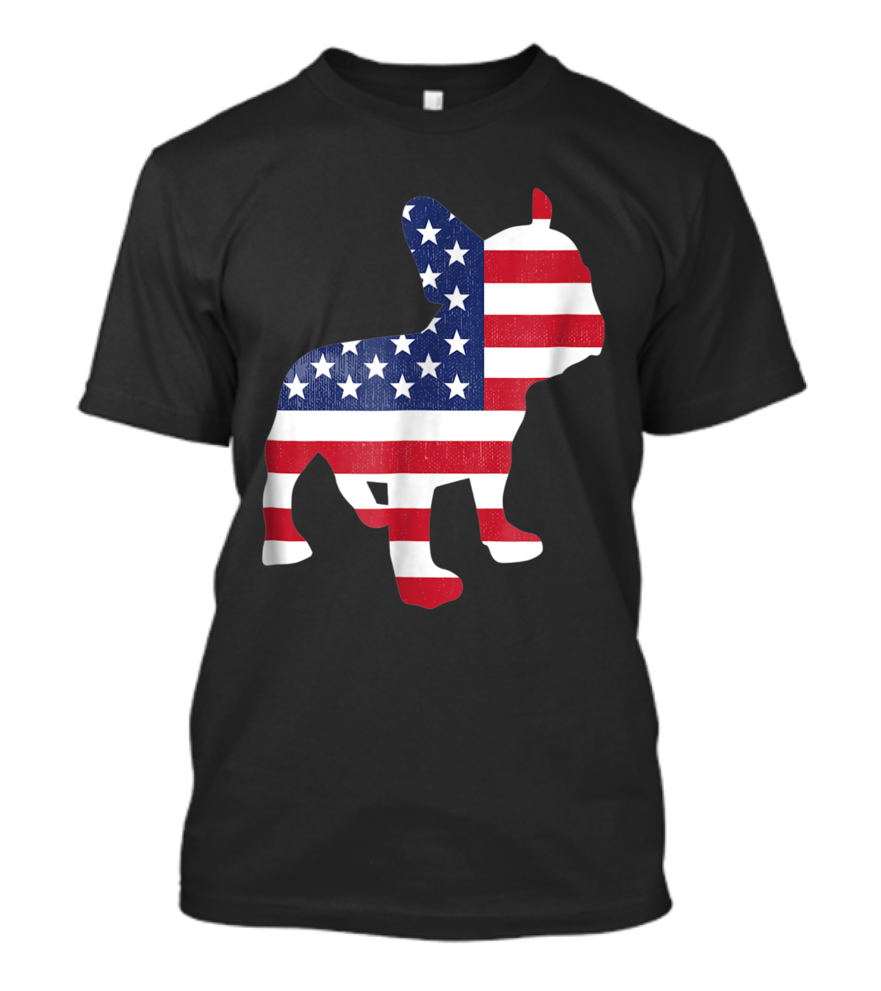 Usa Independence Day American Flag Frenchie French Bulldog T-Shirt