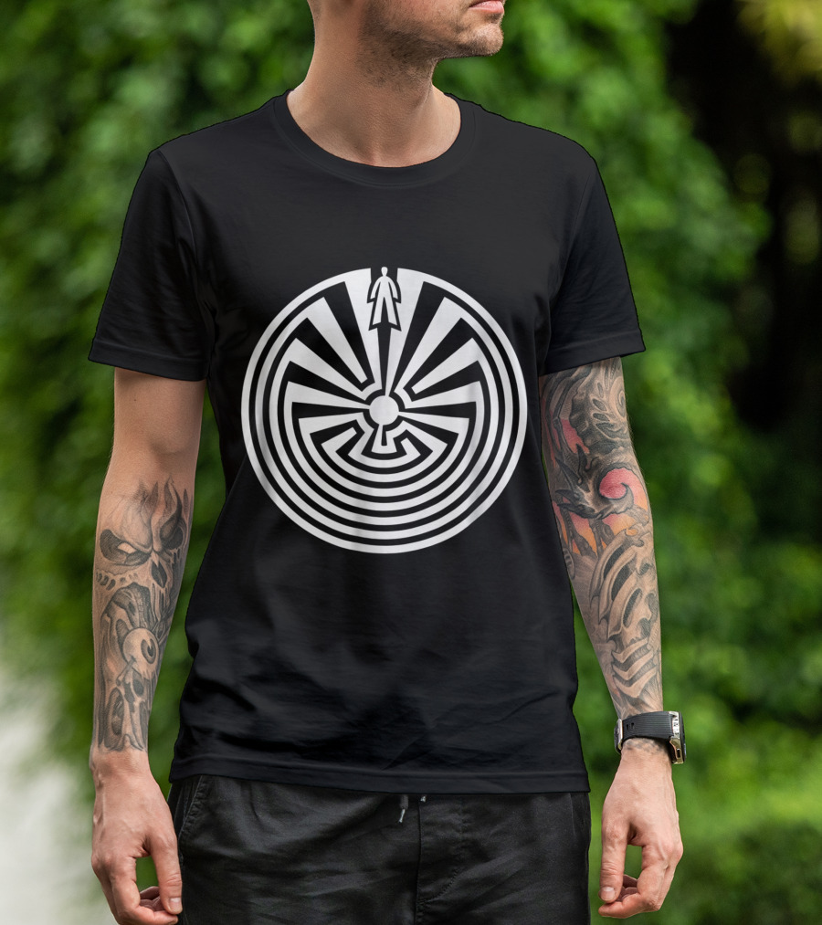 Man In Maze Journey Through Life American Indians T-Shirt