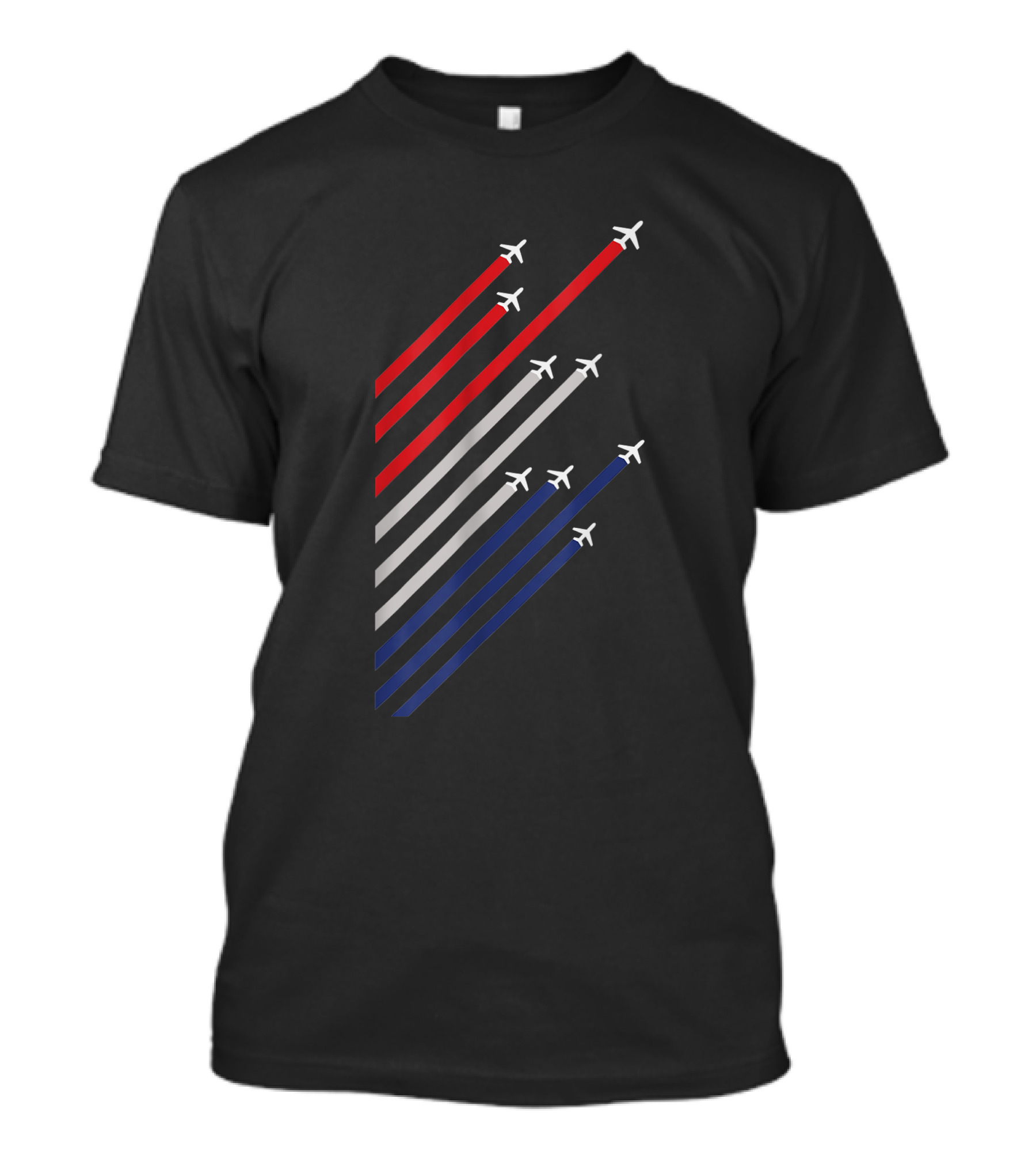 American Flag Inspired Jet Fighter Air Force T-Shirt